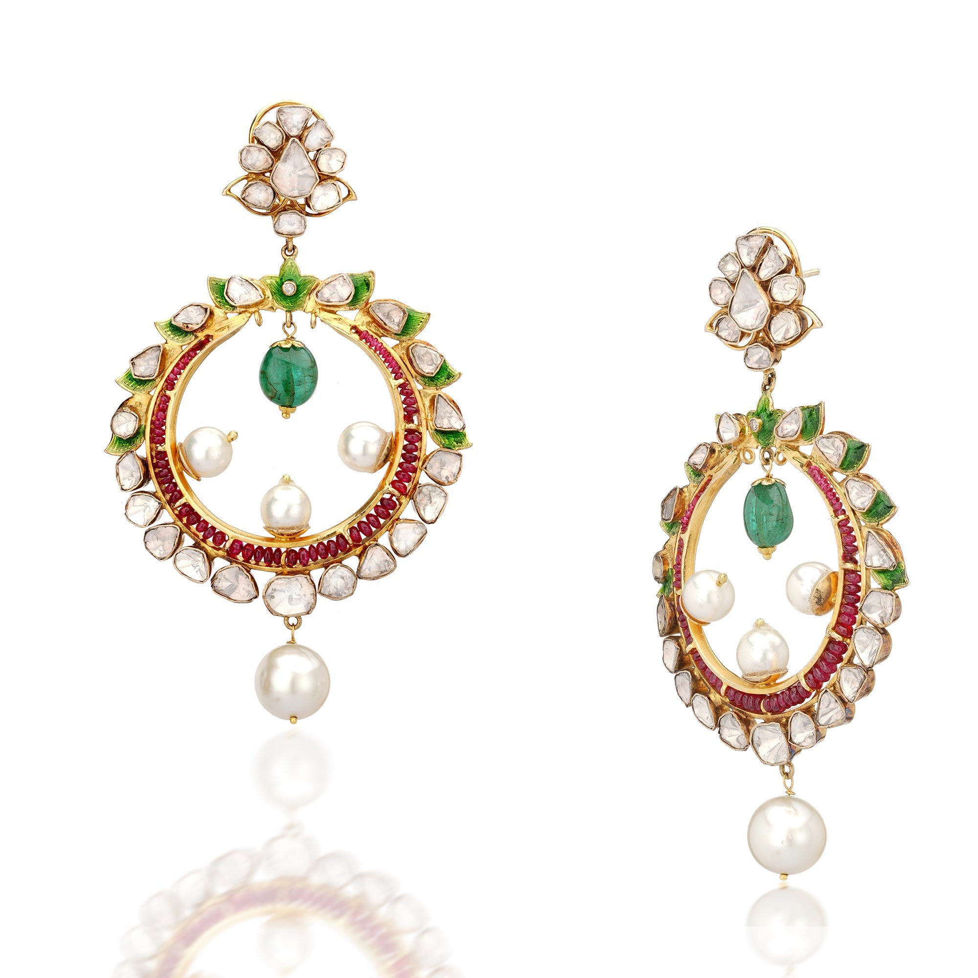 Chandra Polki Earrings
