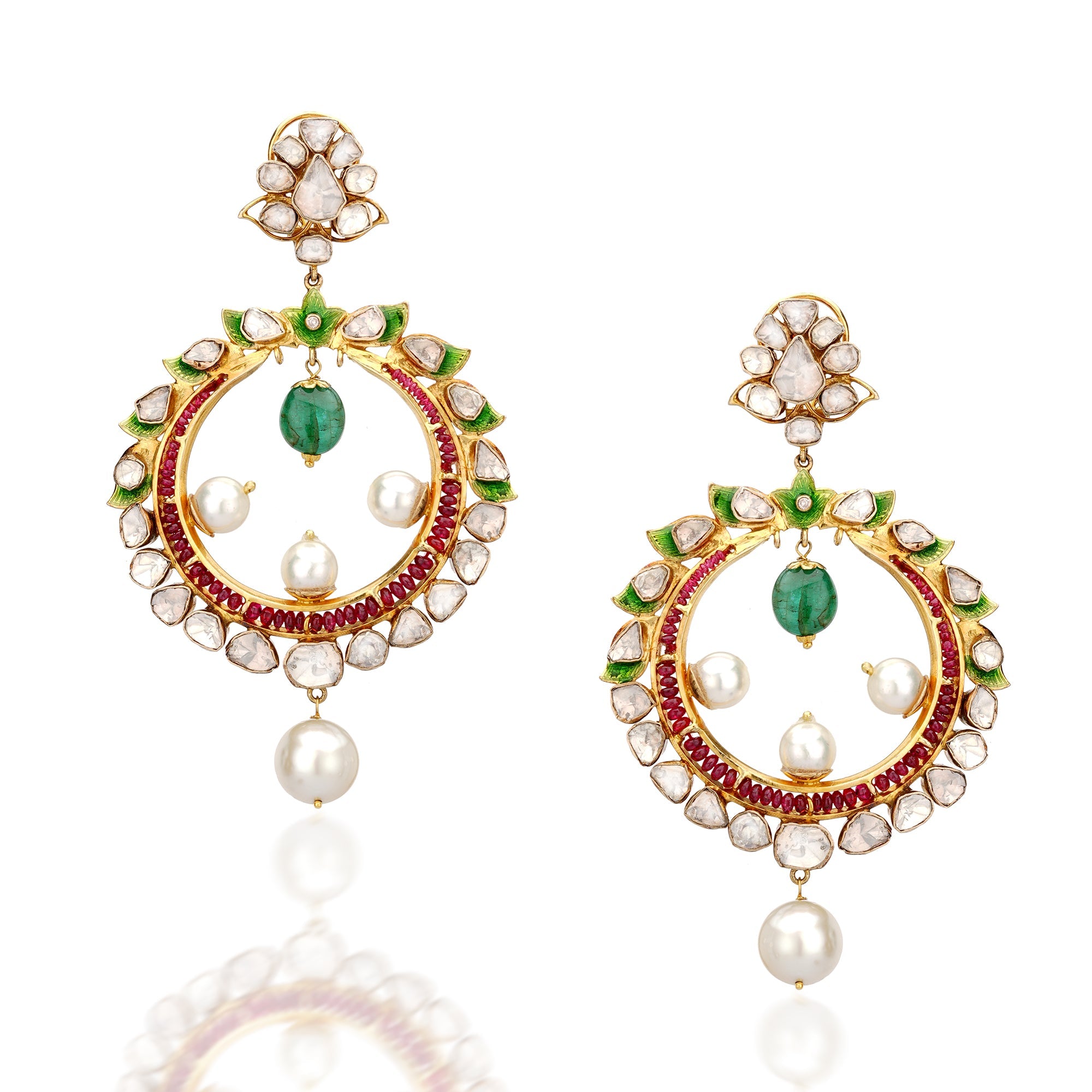 Chandra Polki Earrings