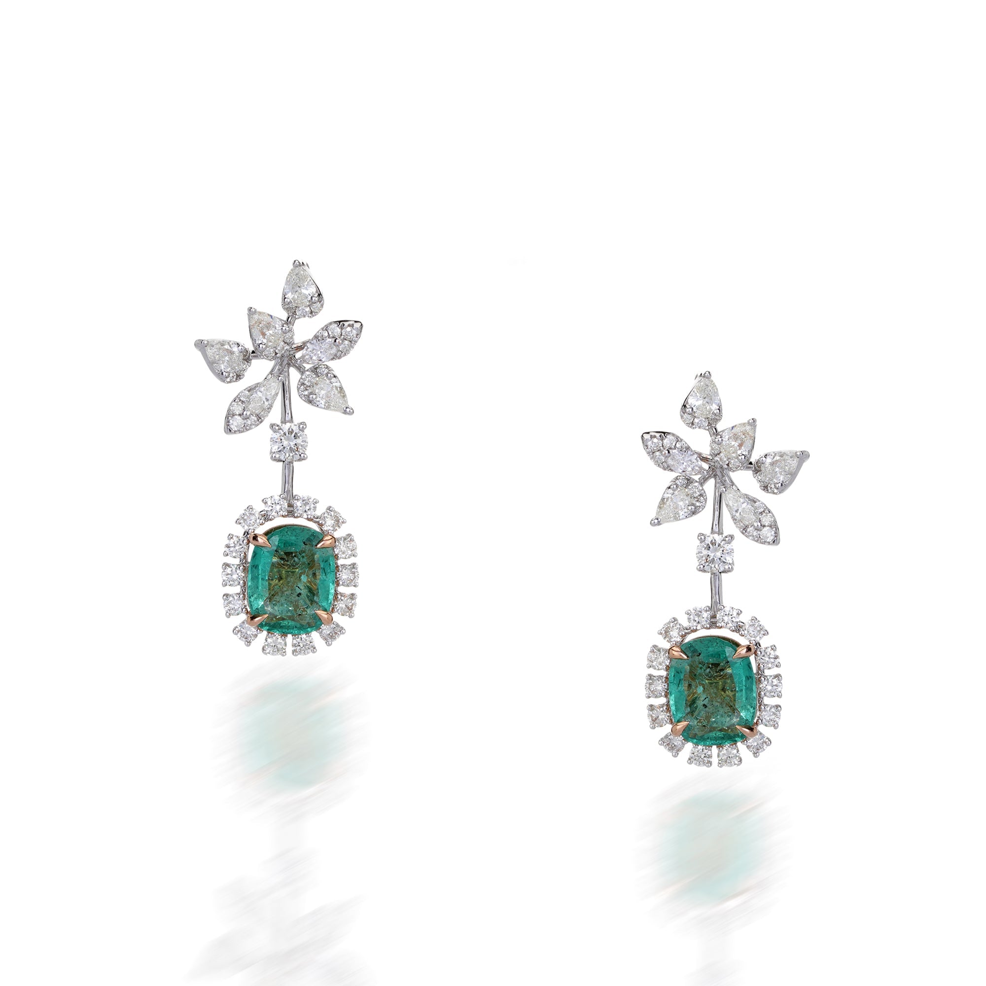 Daisy Emerald Earrings