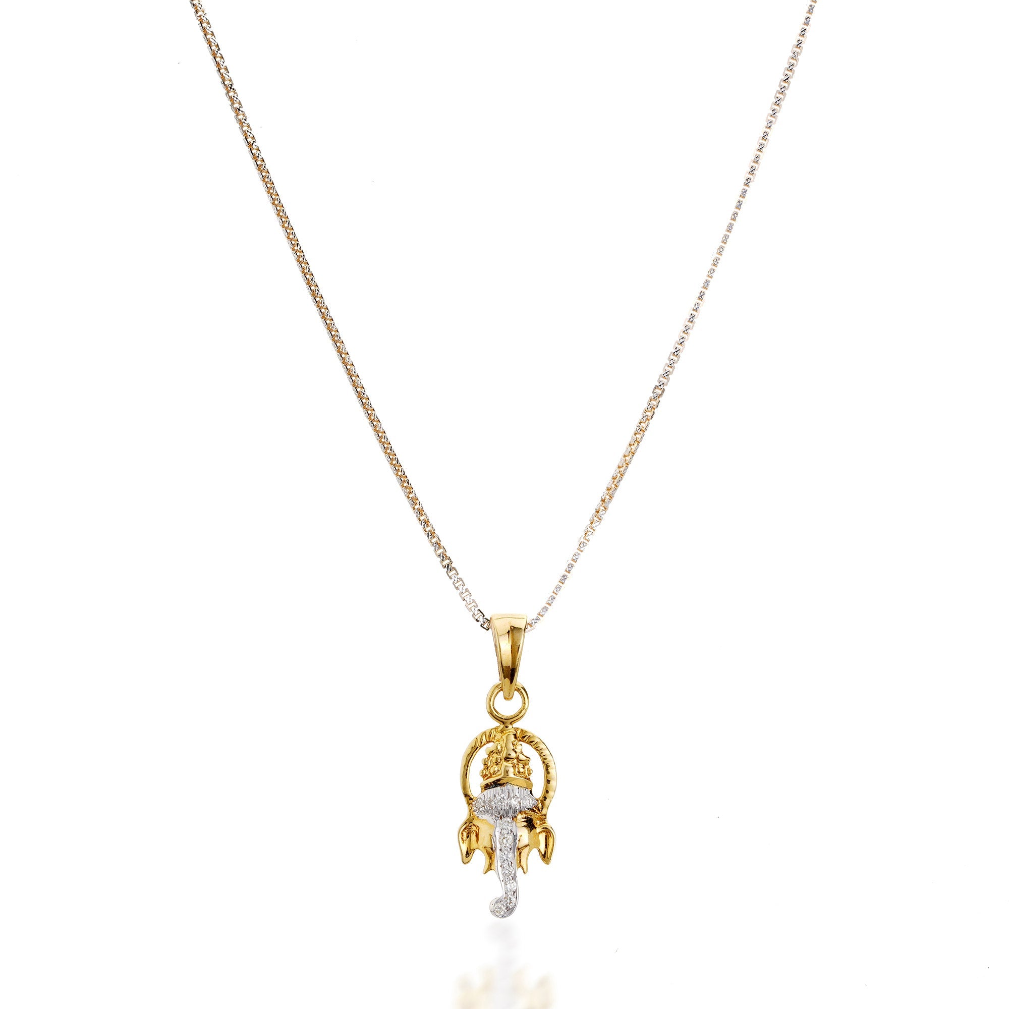 Ganesha Diamond Pendant