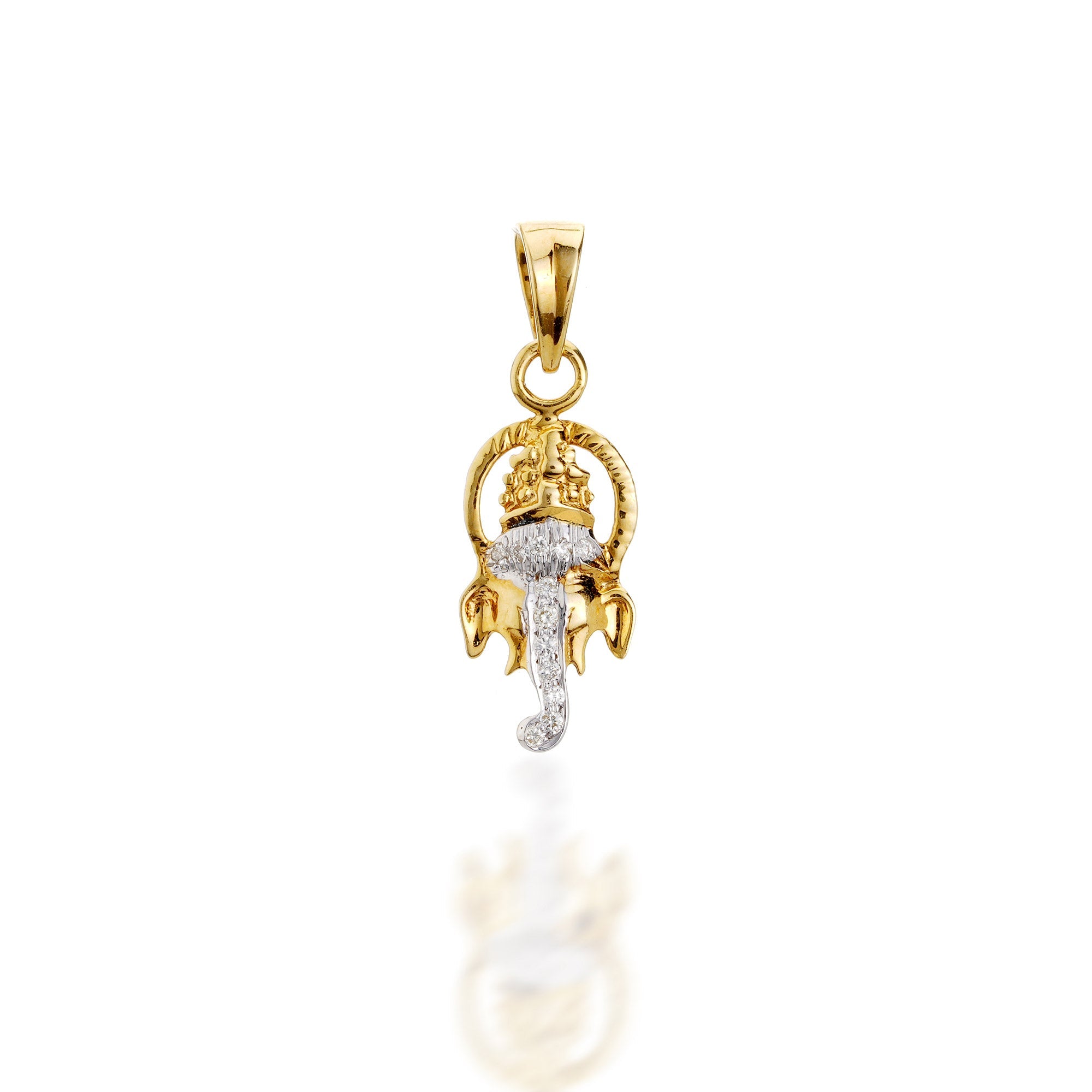 Ganesha Diamond Pendant