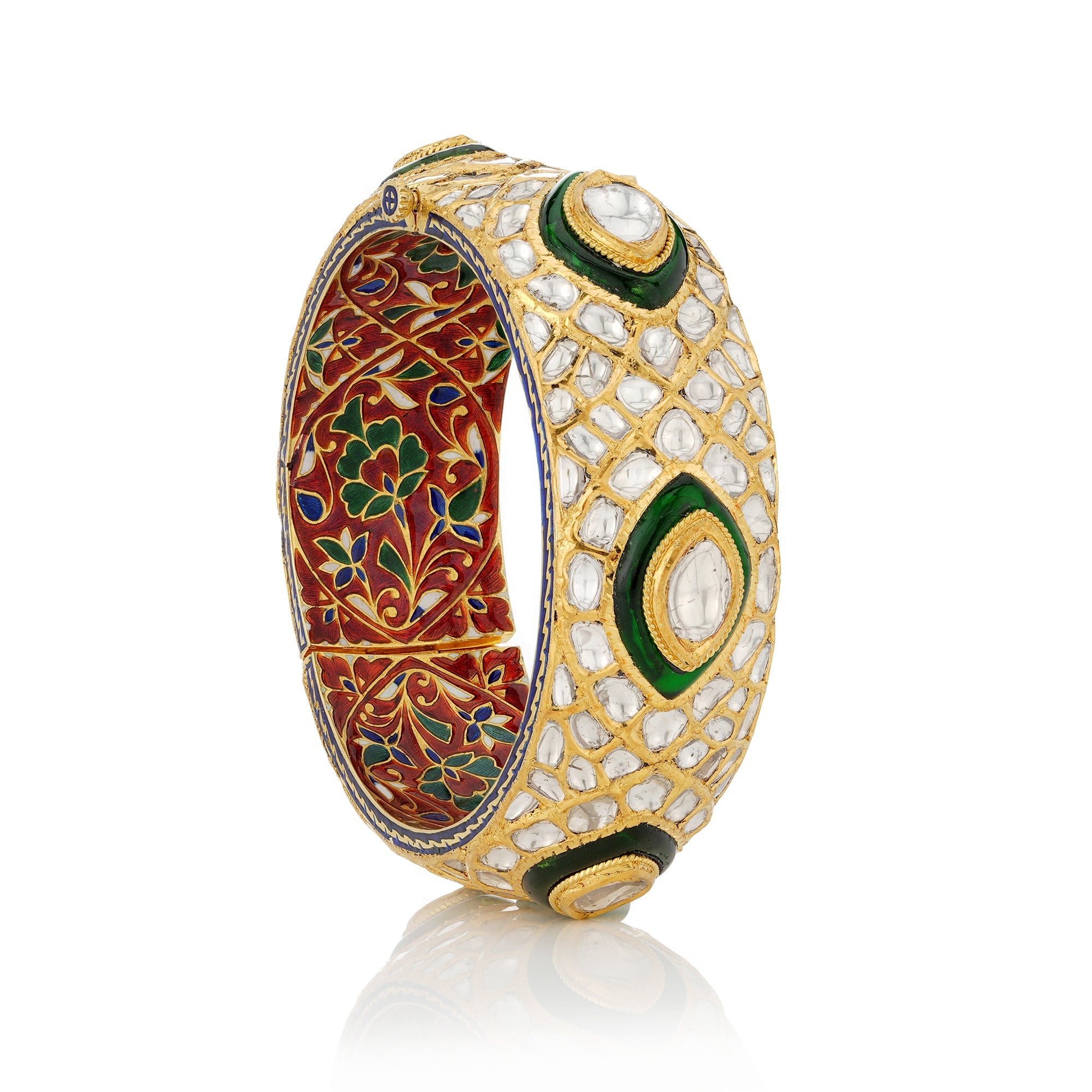 Drupe Polki Bangles