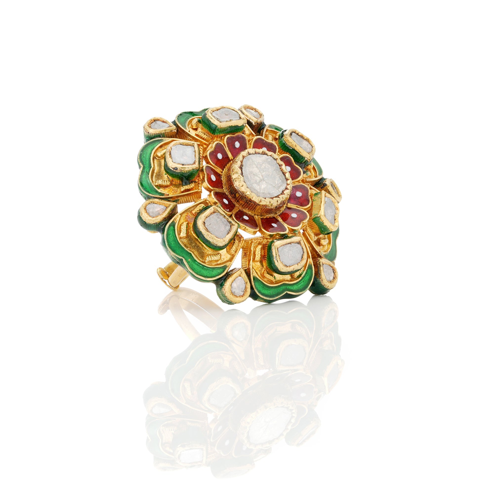 Ebony Polki Ring