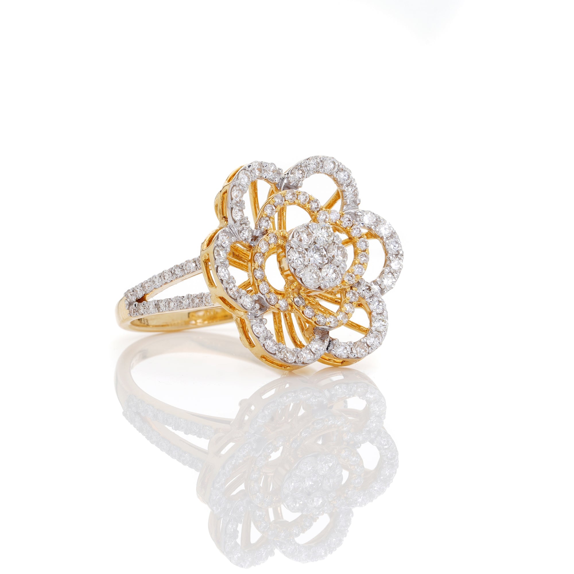Entwined Diamond Ring