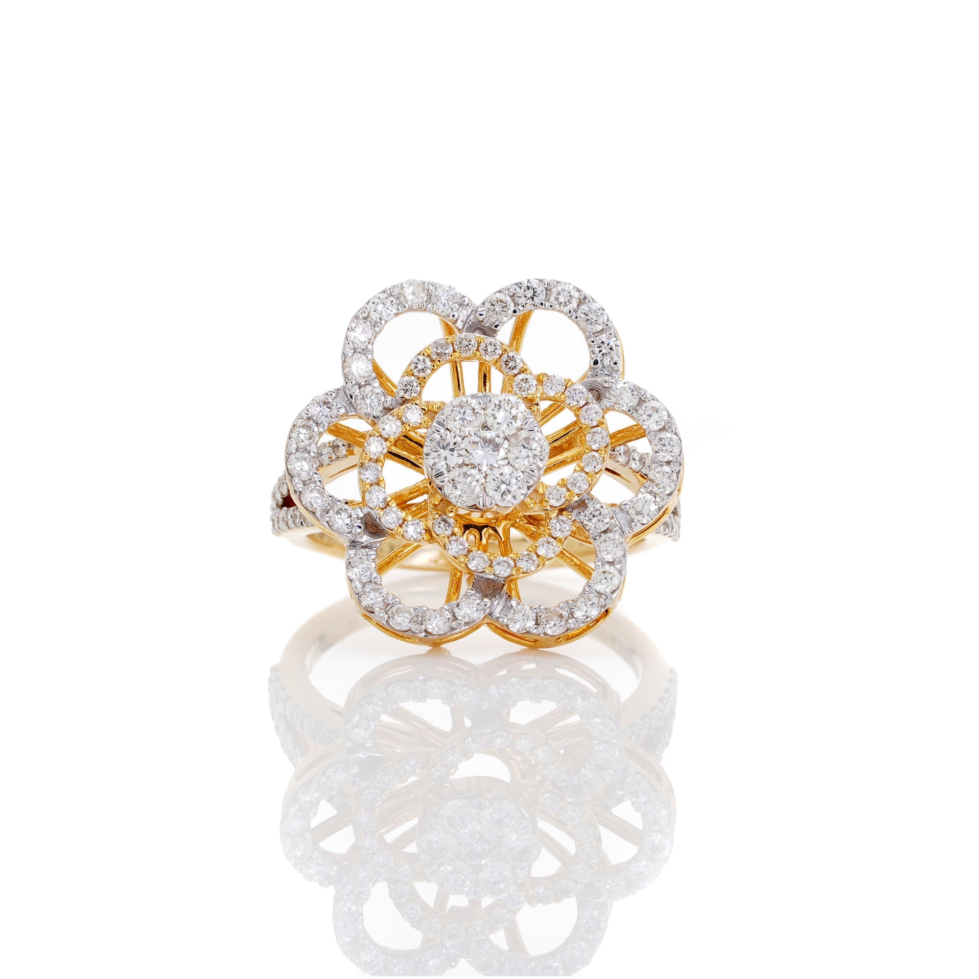 Entwined Diamond Ring