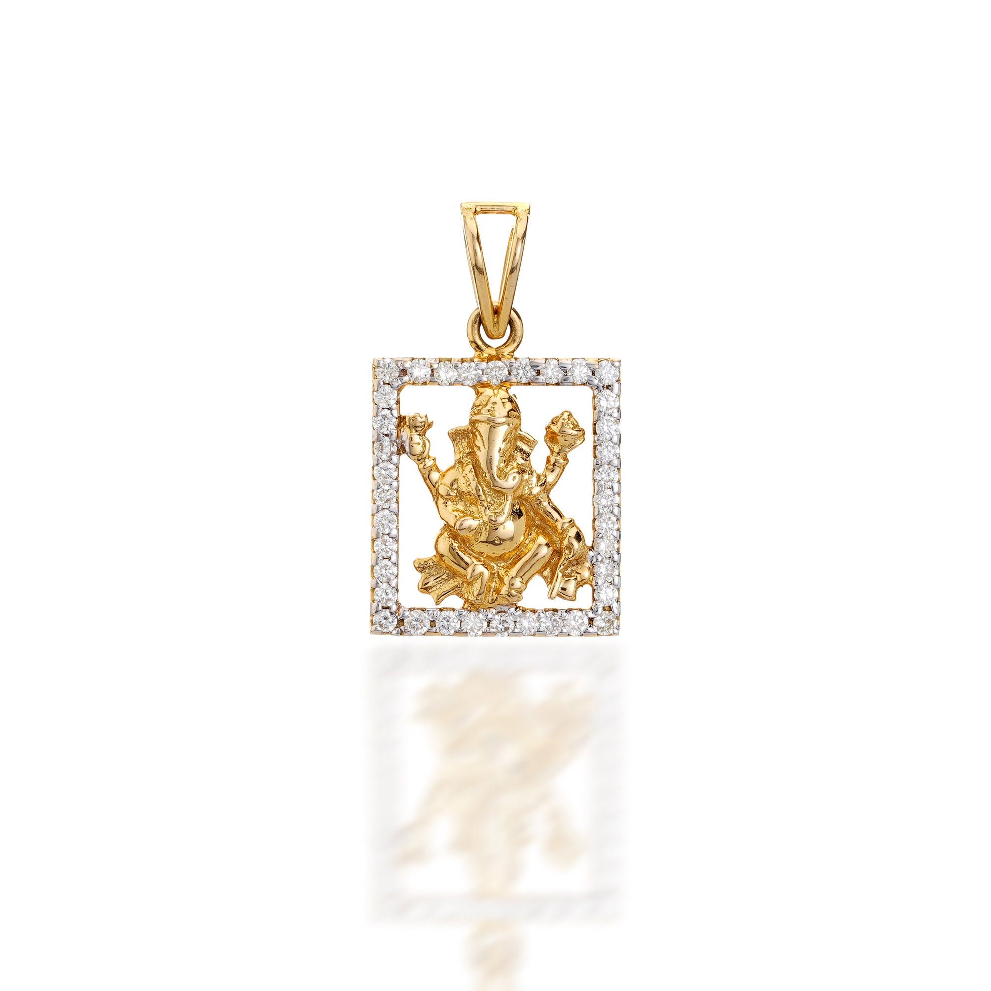 Ganesha Diamond Pendant