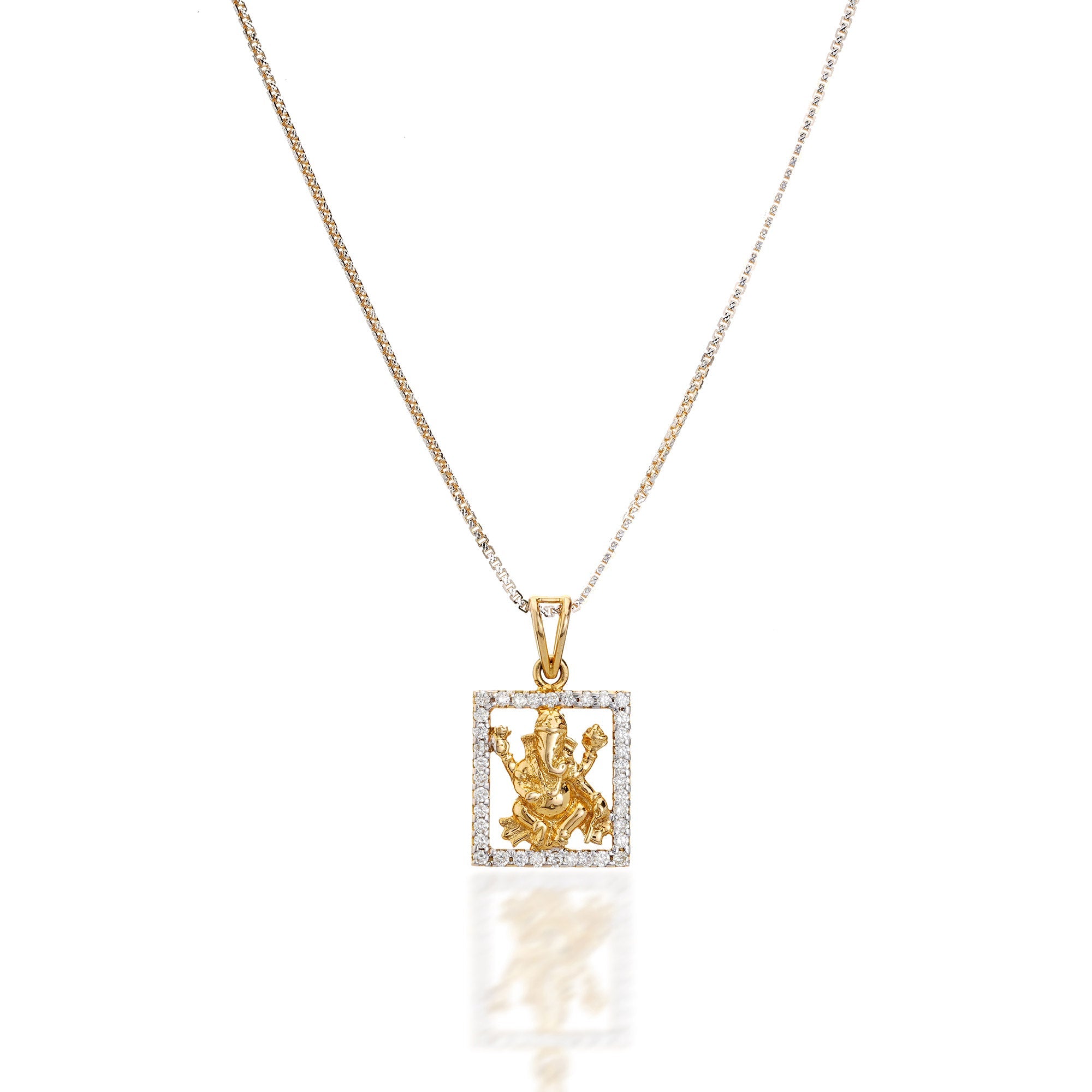 Ganesha Diamond Pendant