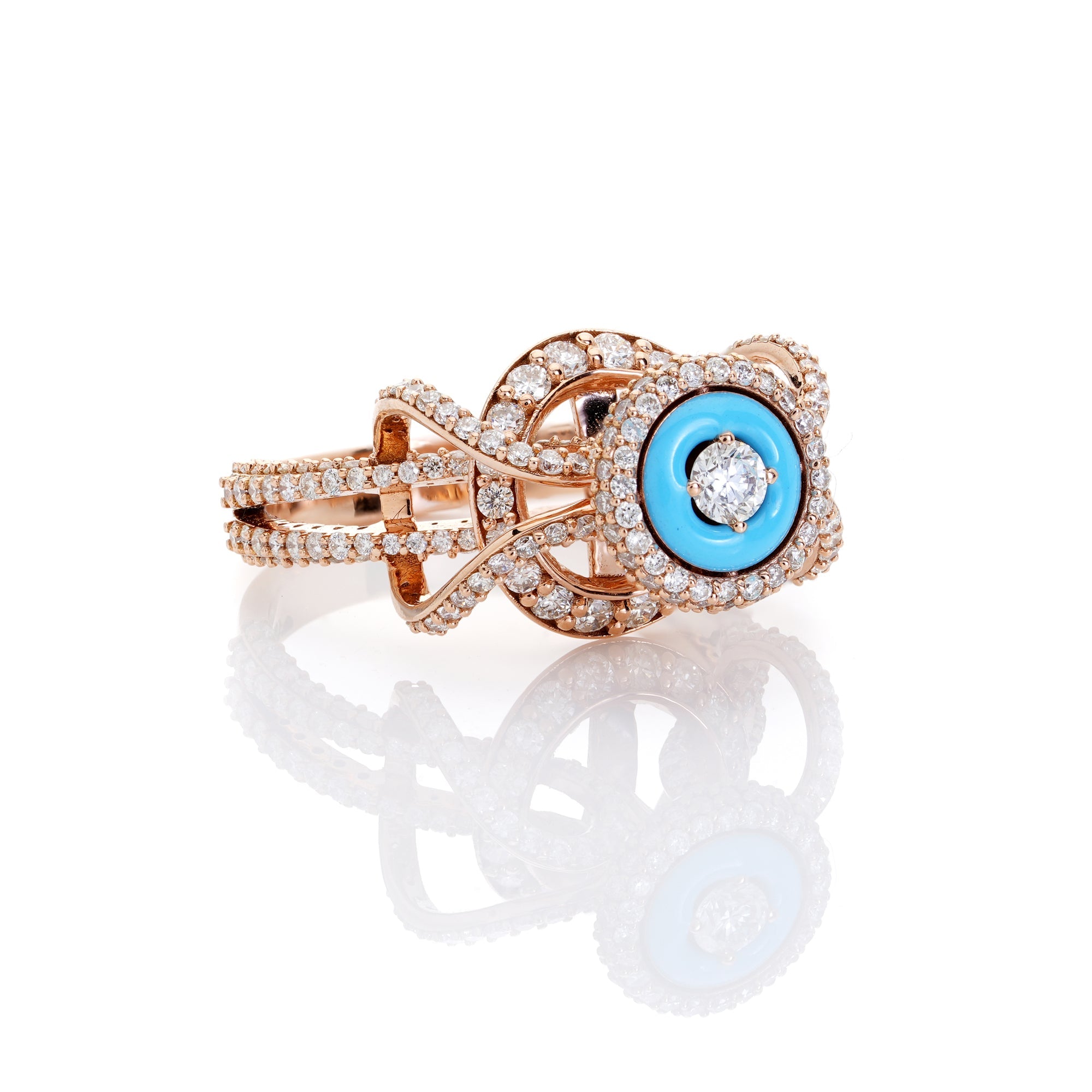 Graphic Enamel Ring