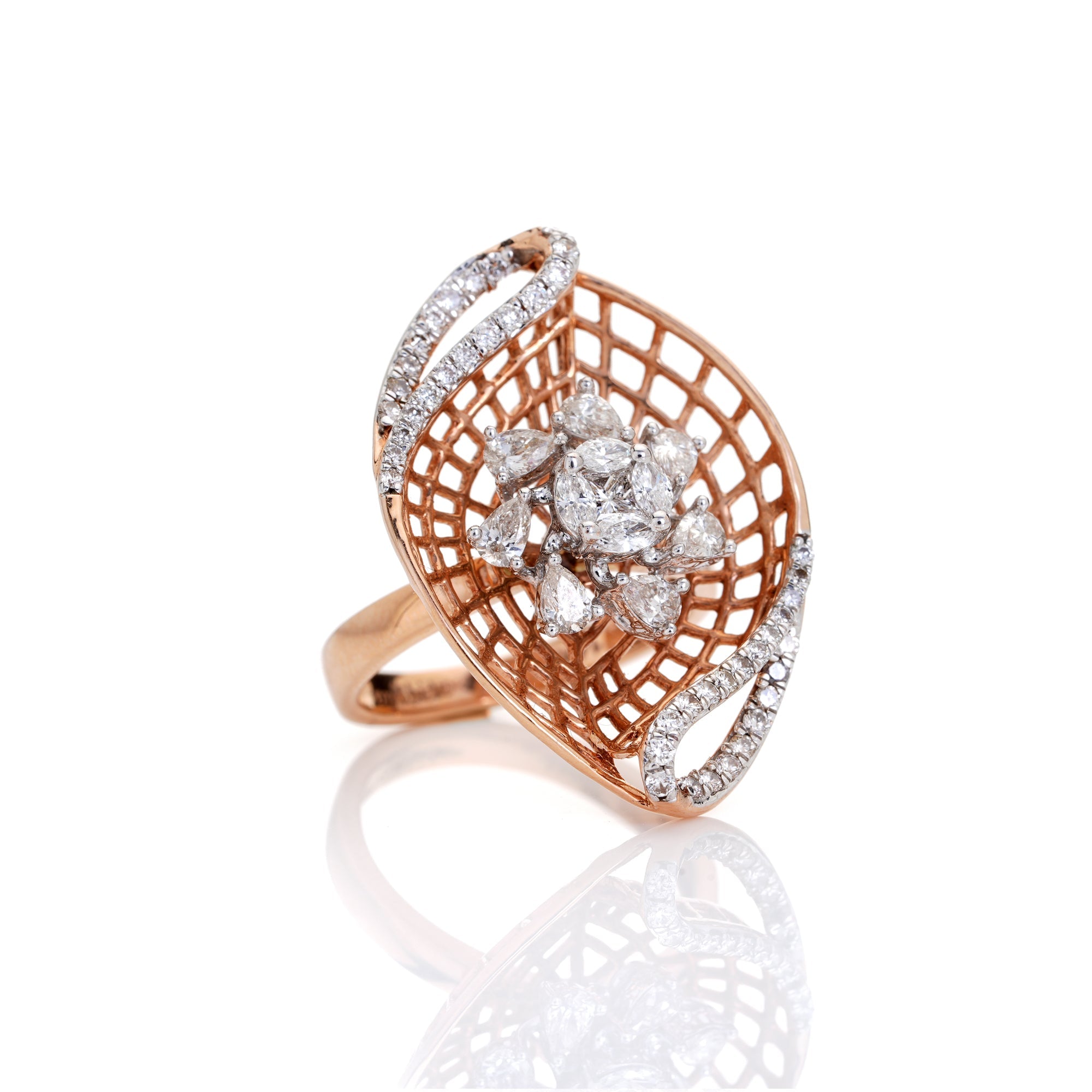 Interlaced Diamond Ring