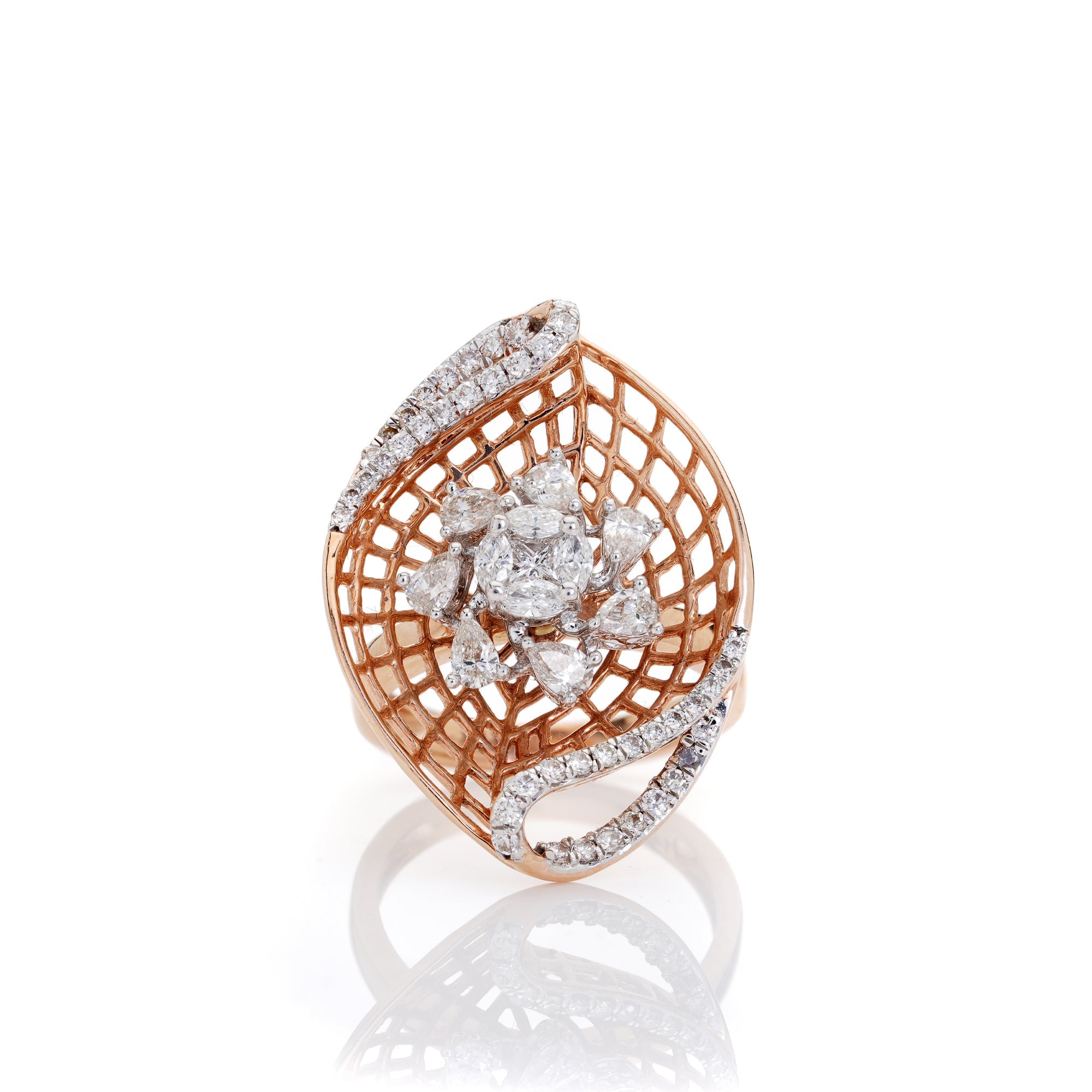 Interlaced Diamond Ring
