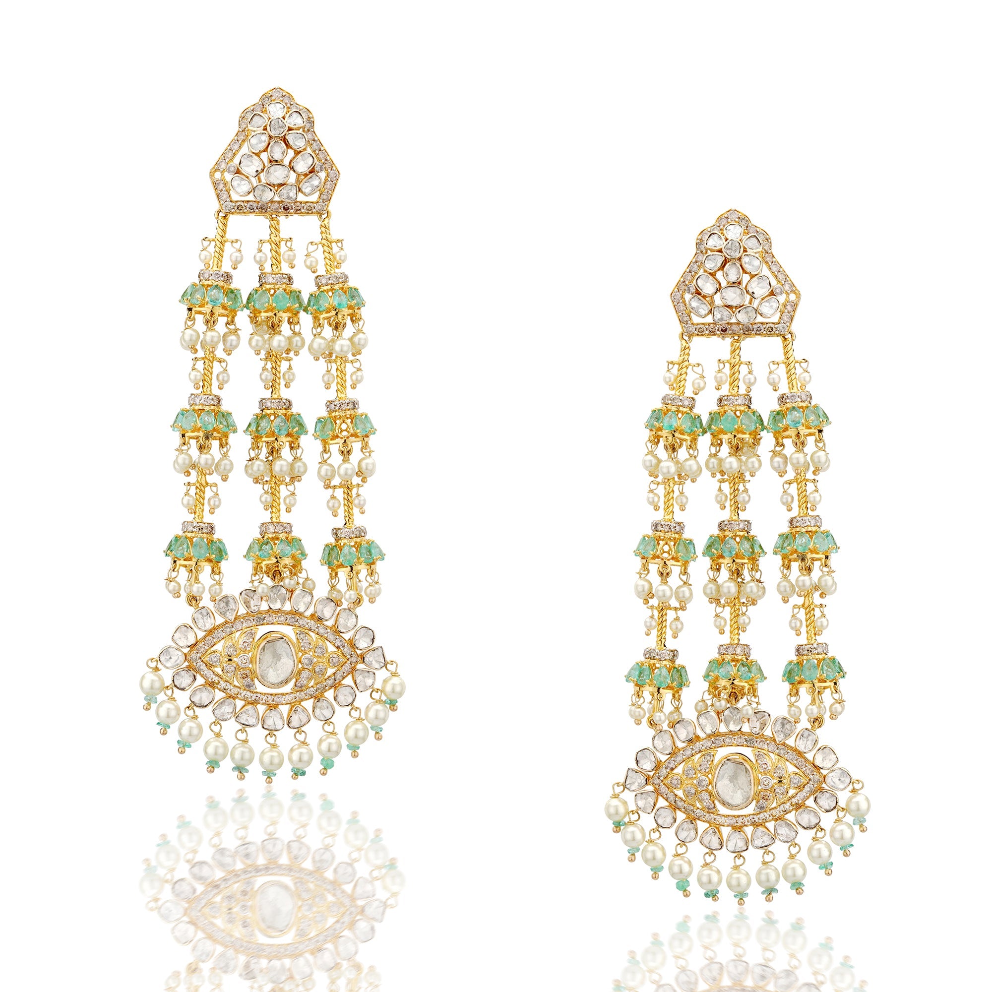 Mabel Polki Earrings