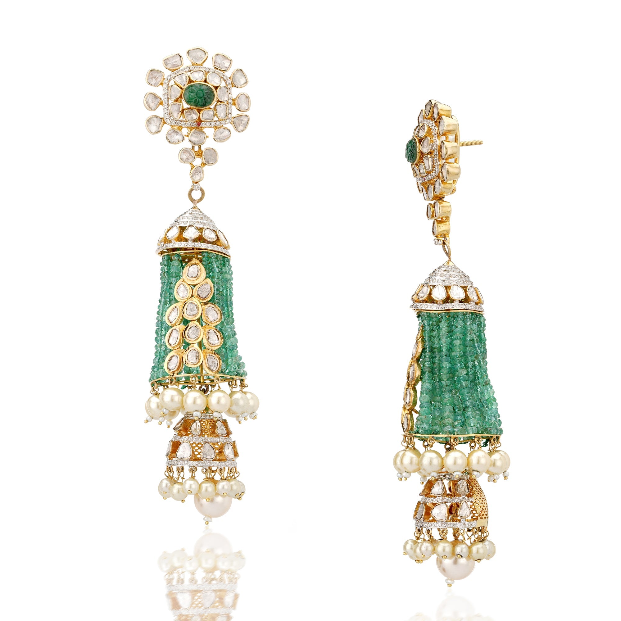 Moss Polki Earrings
