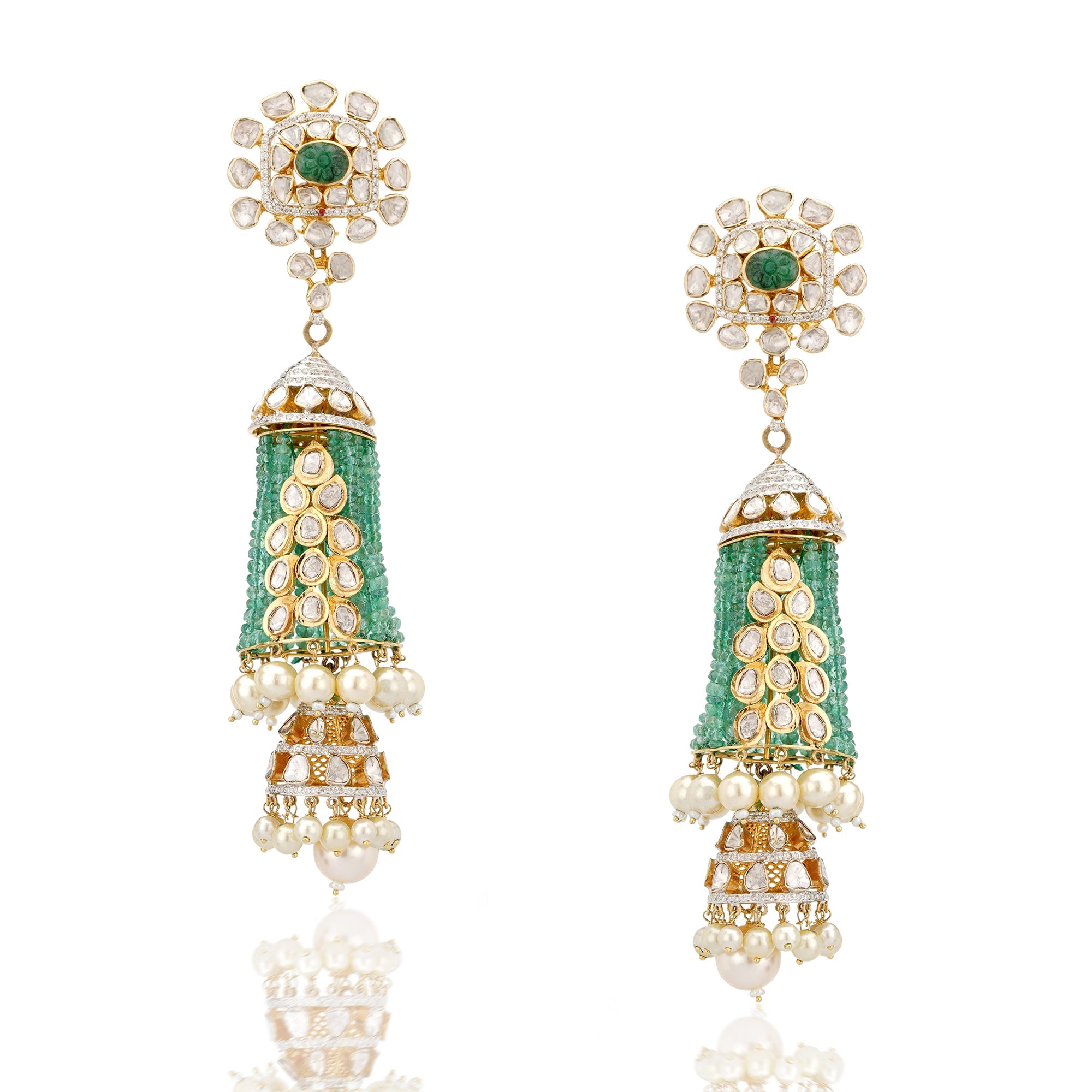 Moss Polki Earrings