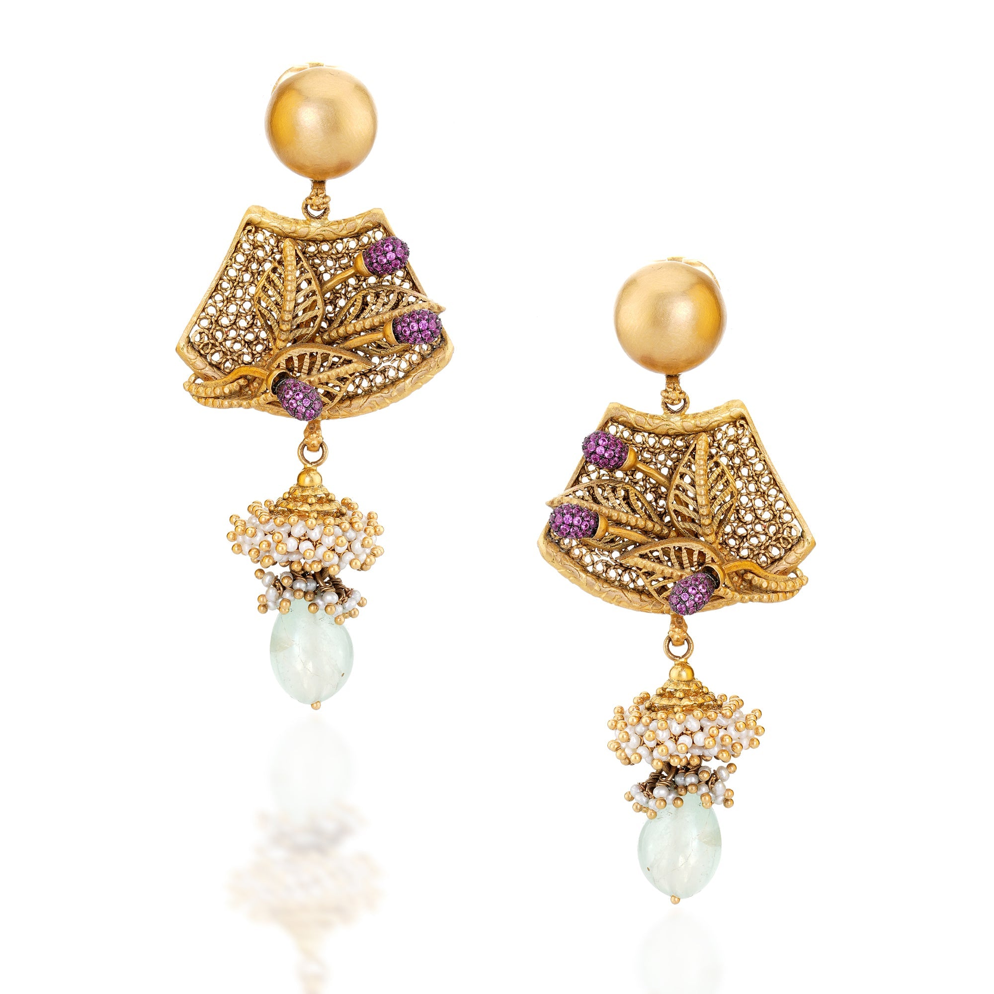 Nutan Gold Earrings