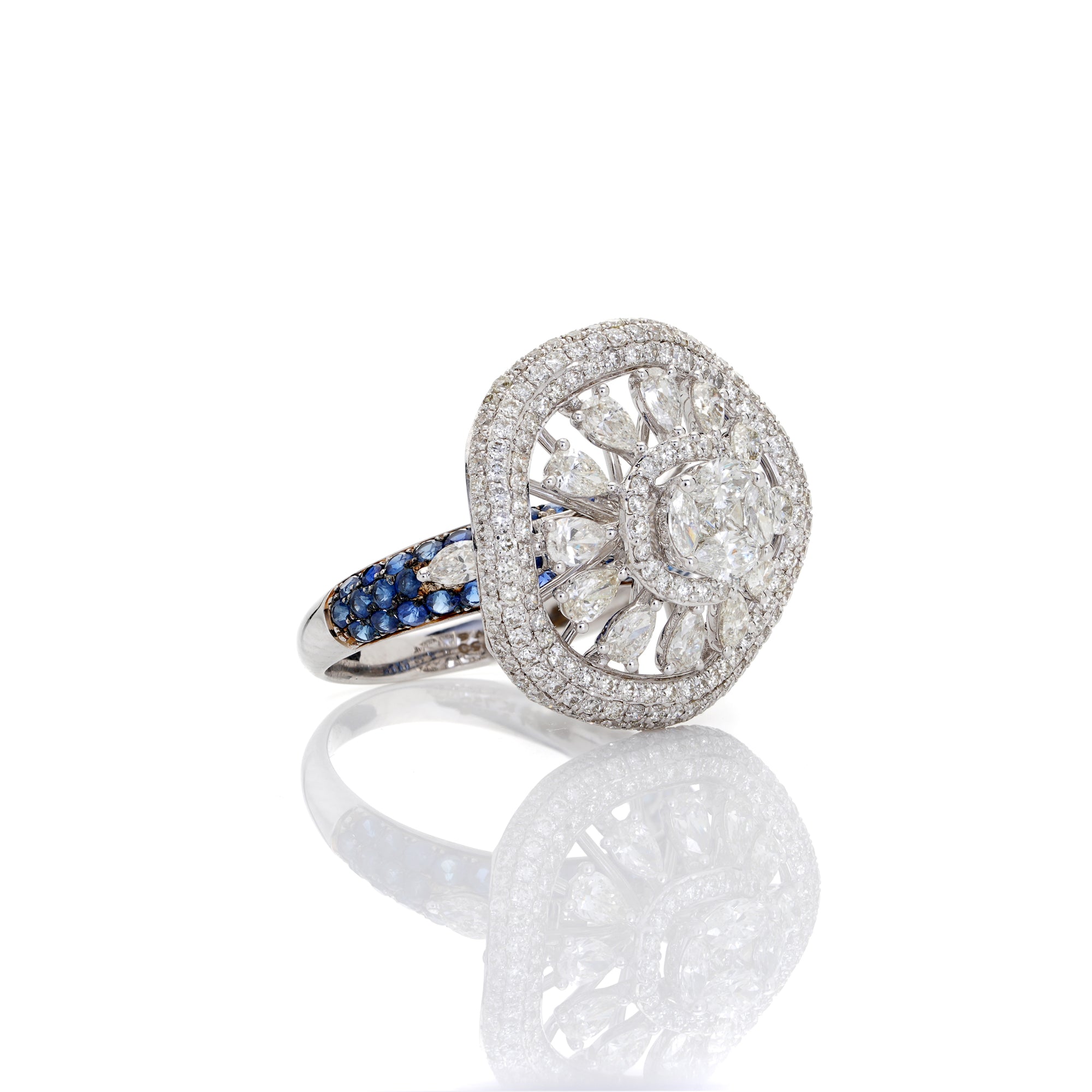 Oblique Diamond Ring