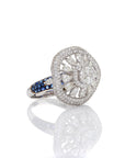 Oblique Diamond Ring