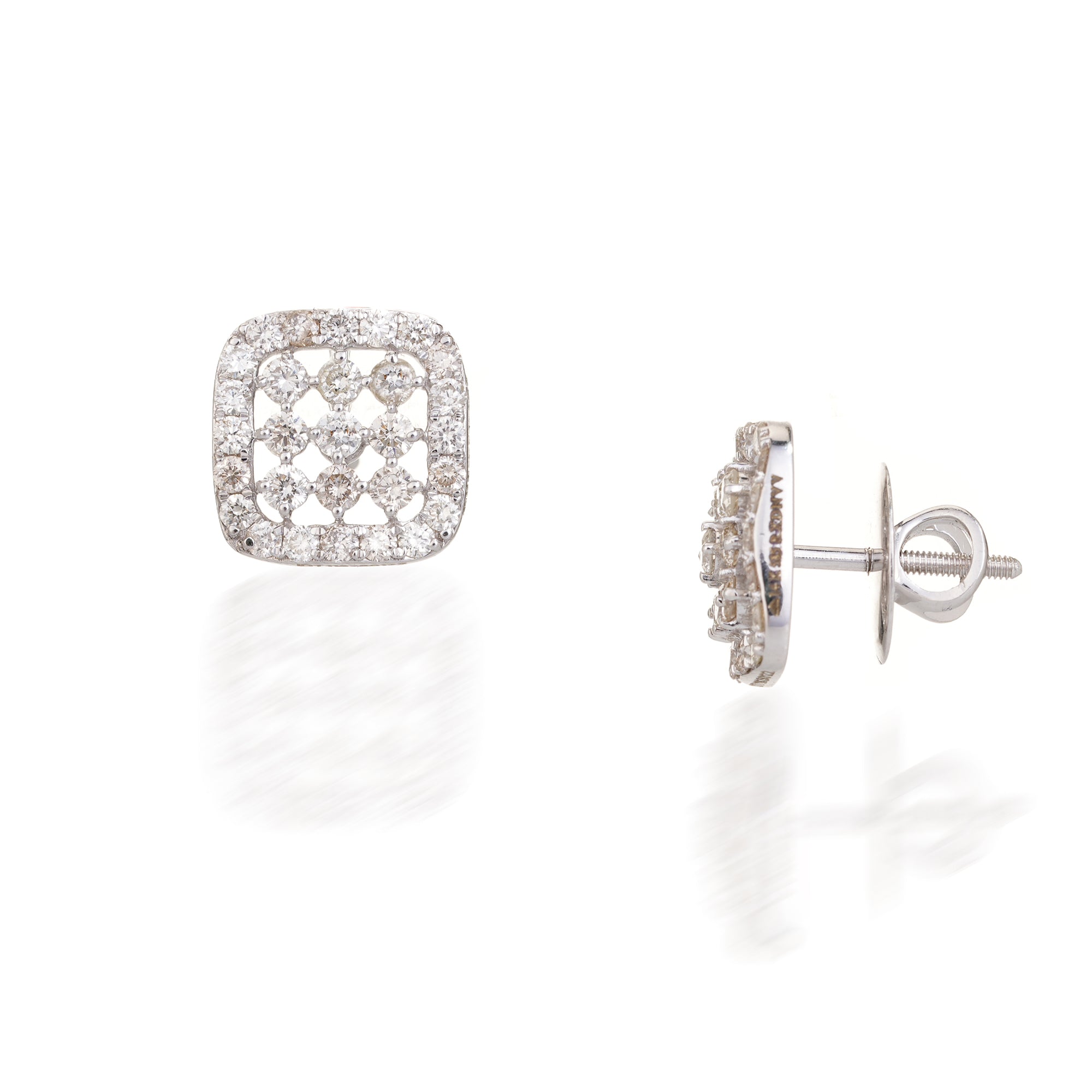 Quadrate Diamond Stud