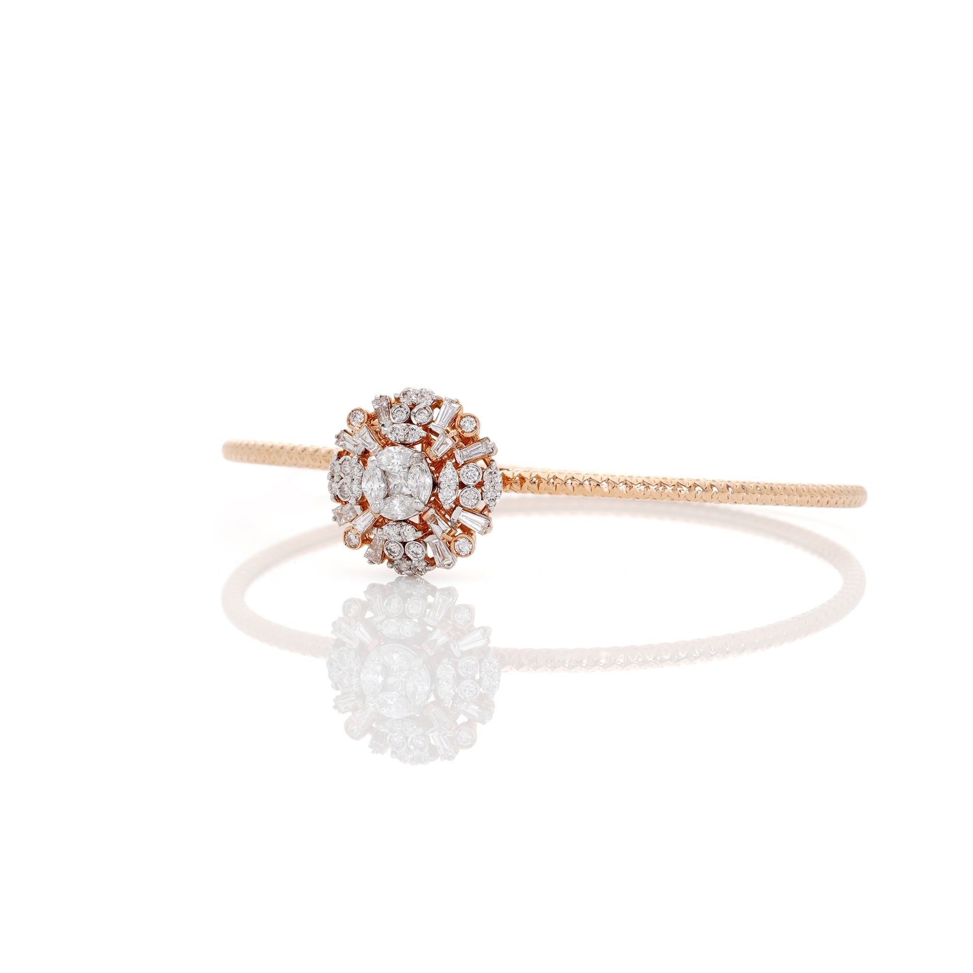 Rose Gold Floral Bracelet