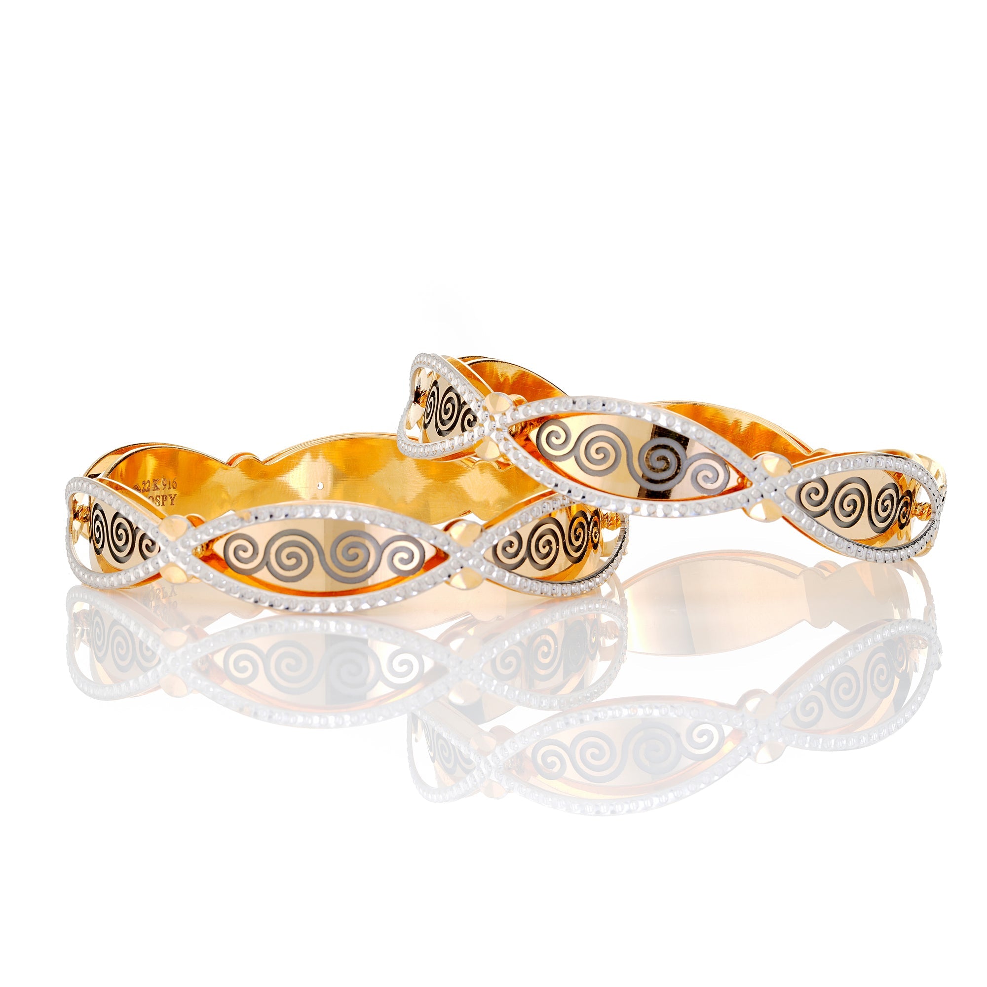 Shafri Two-Tone Bangle