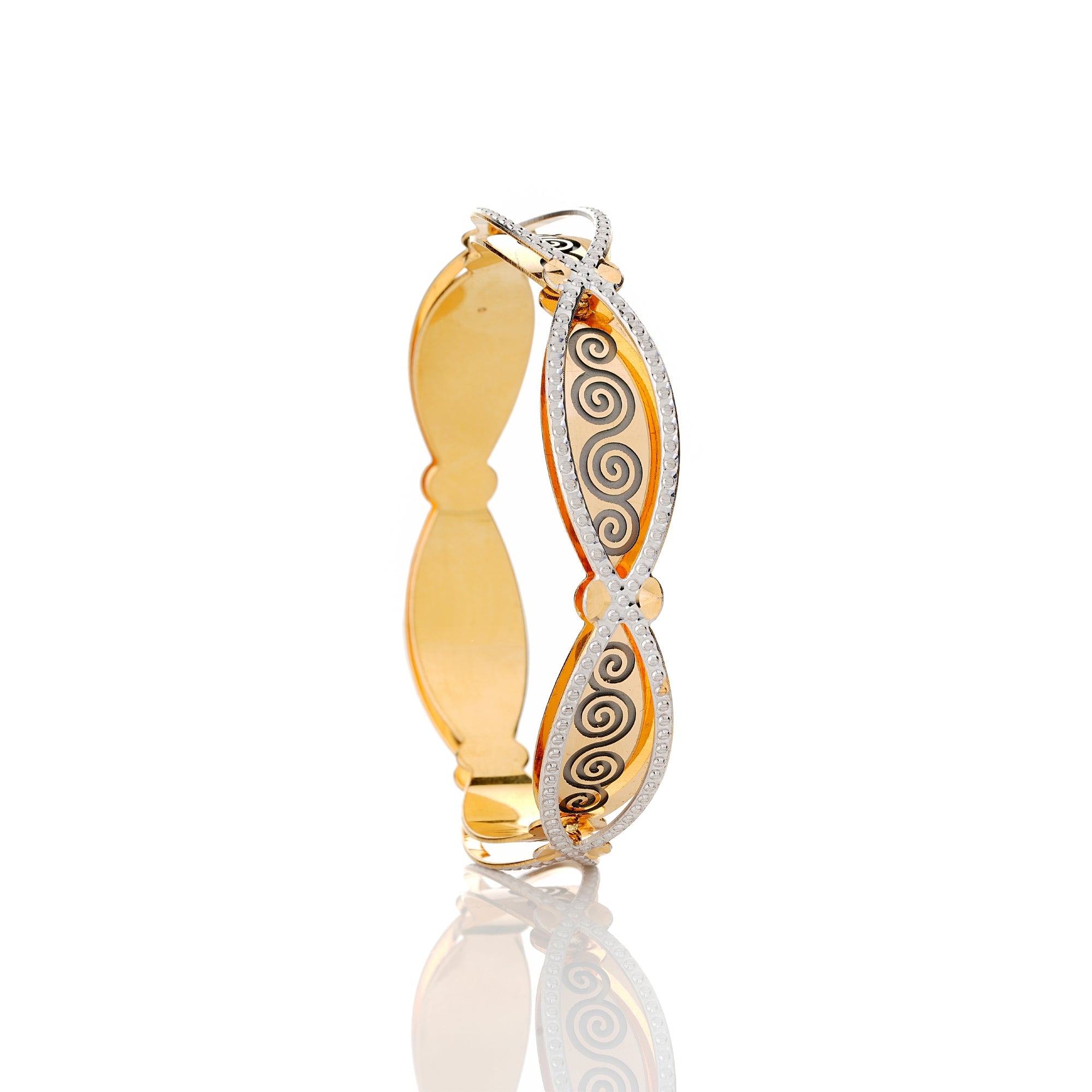 Shafri Two-Tone Bangle