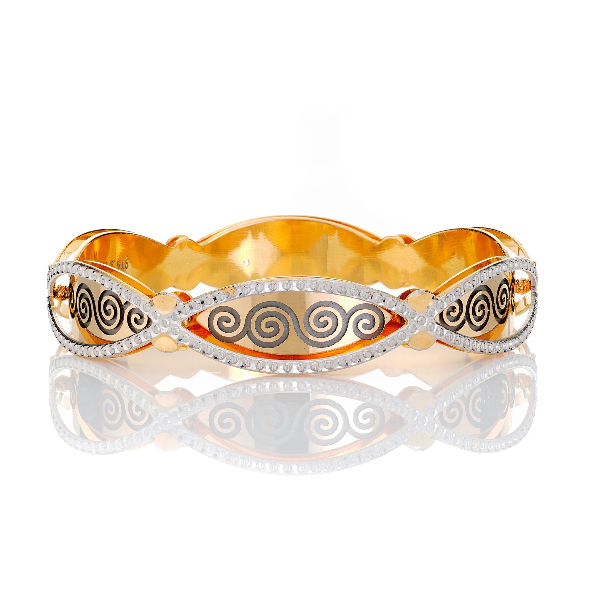 Shafri Two-Tone Bangle