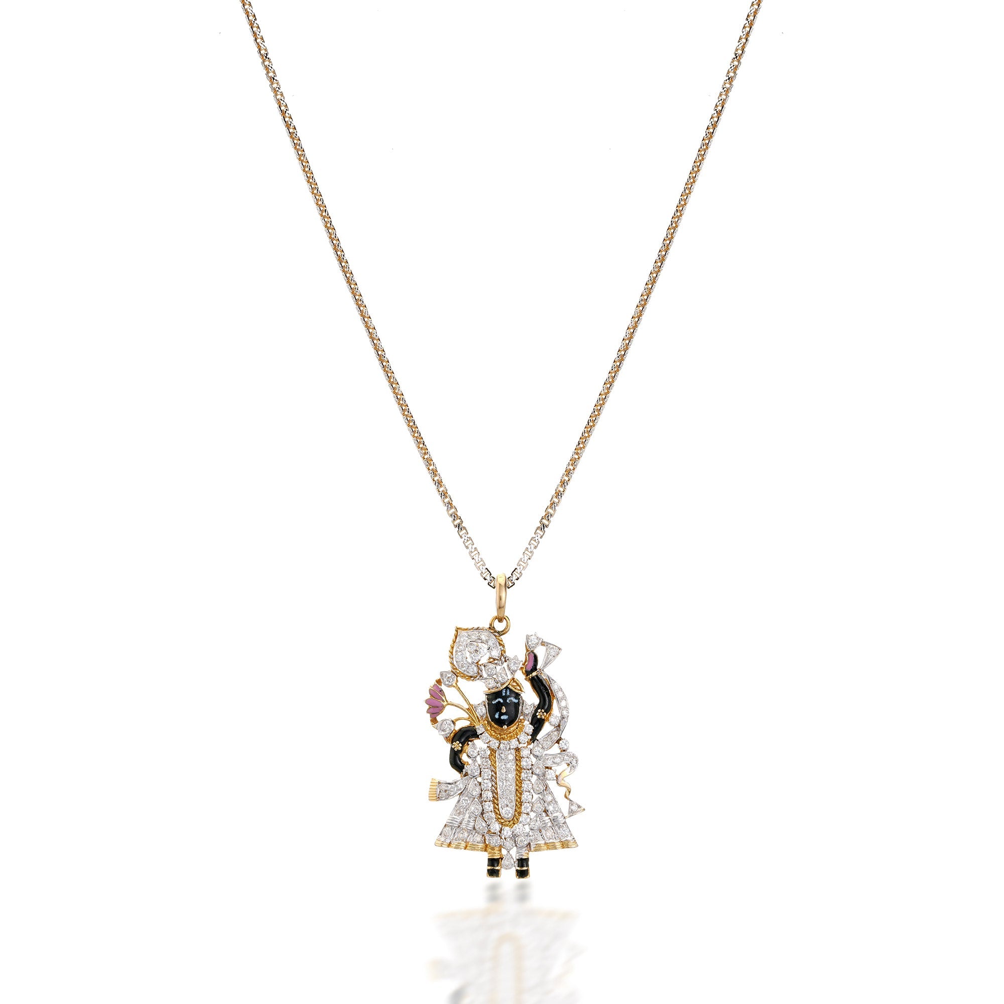 Shreenathji Diamond Pendant