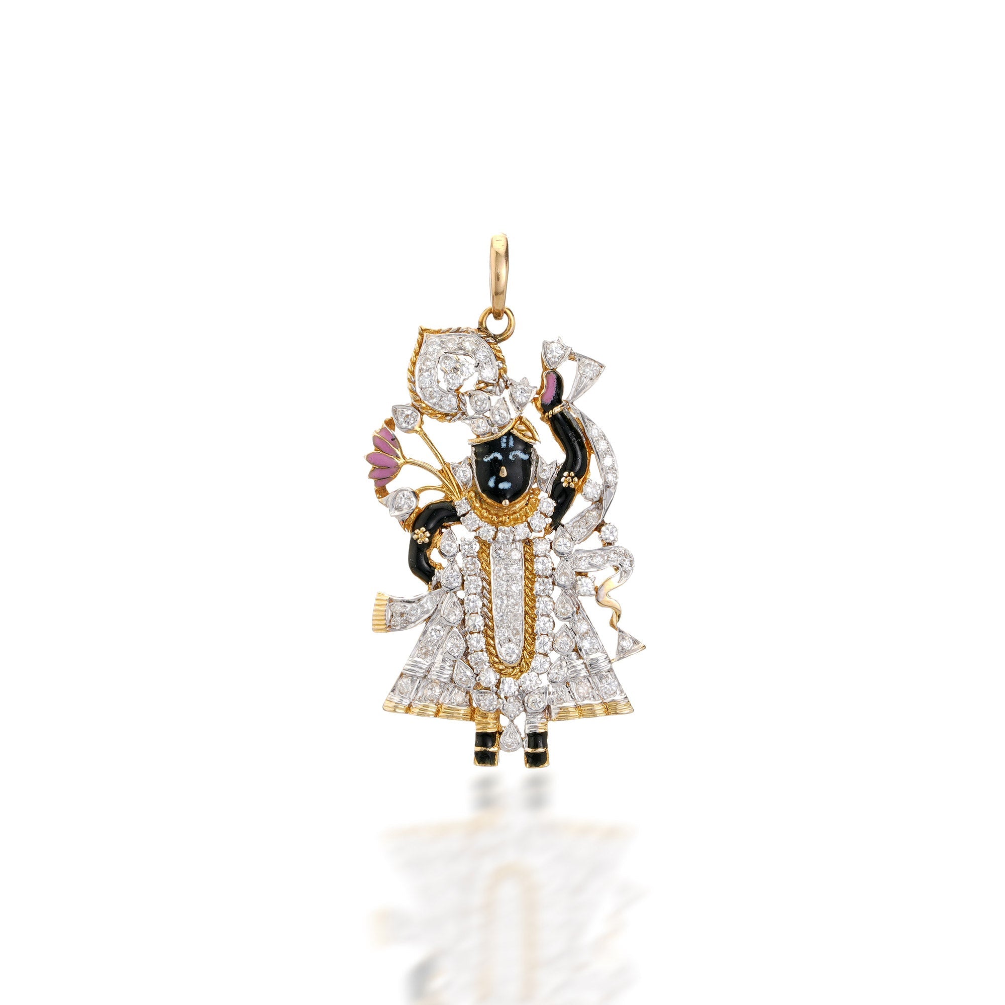 Shreenathji Diamond Pendant
