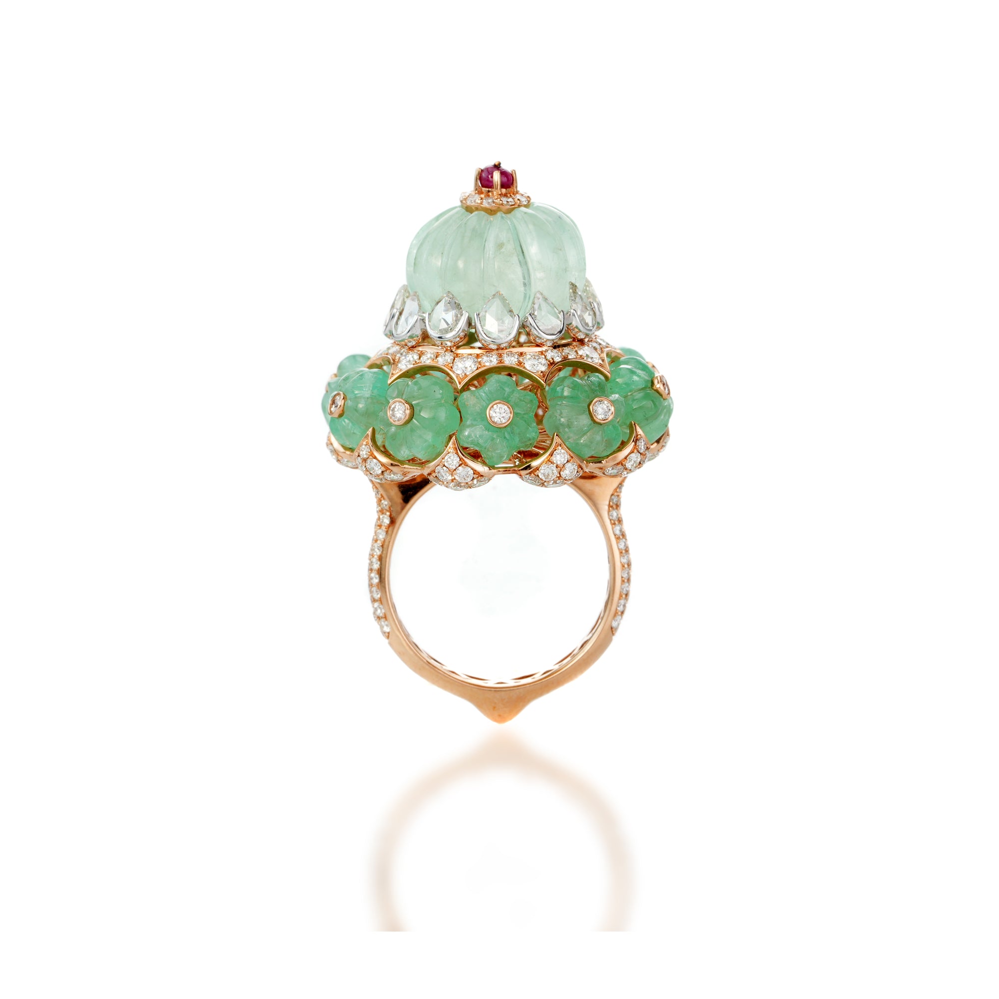 Verdant Rosette Ring