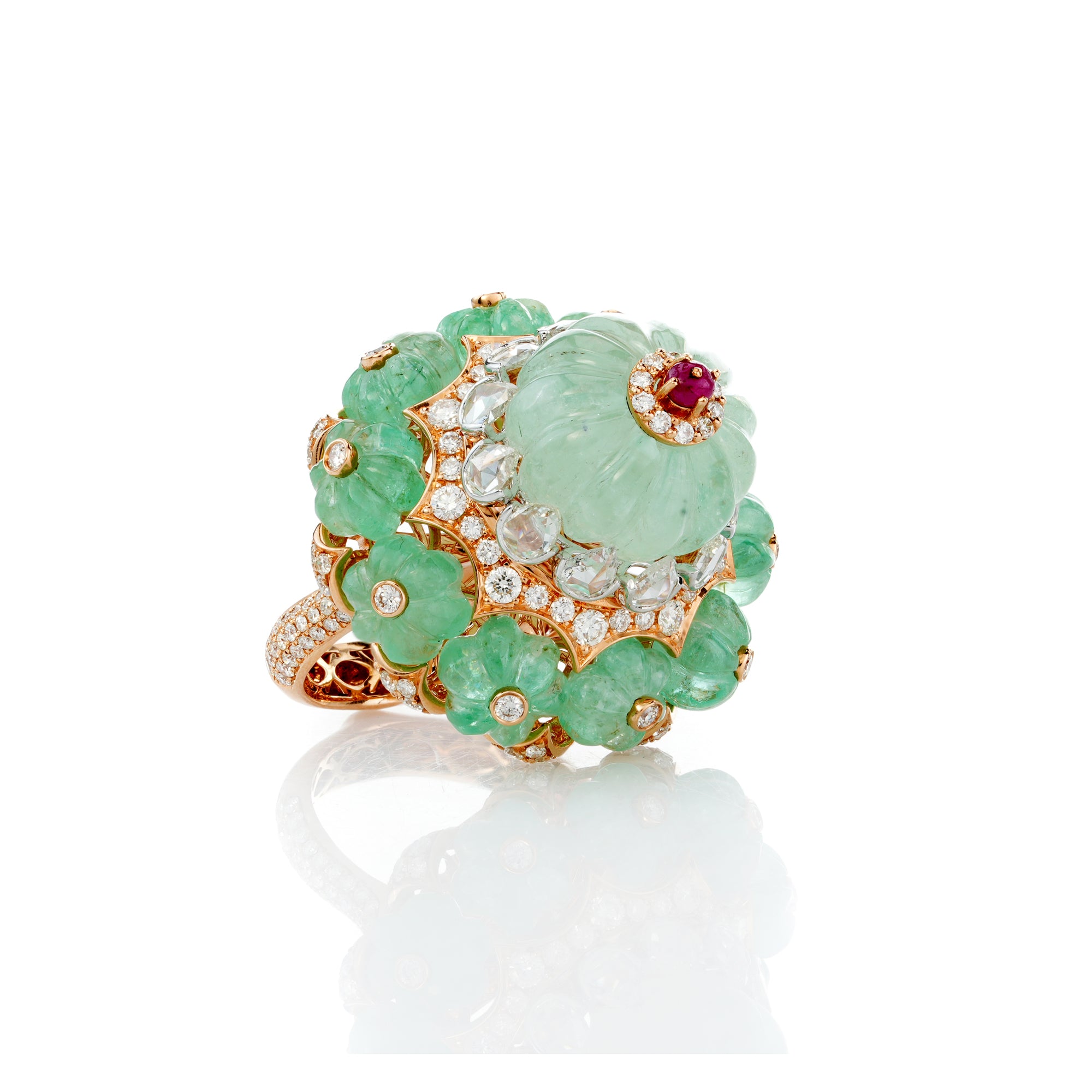 Verdant Rosette Ring