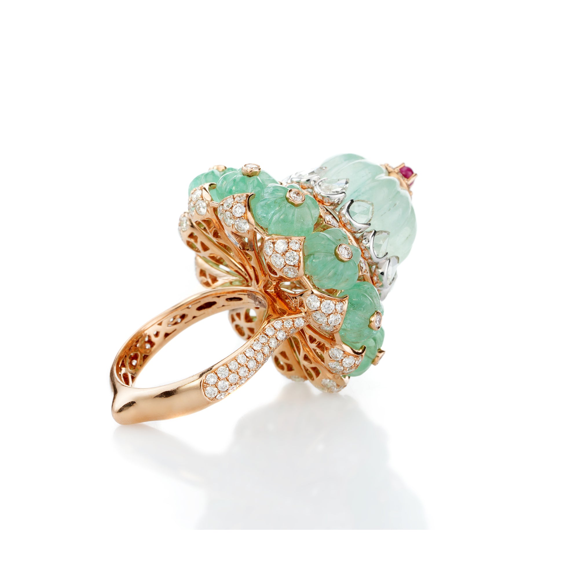 Verdant Rosette Ring
