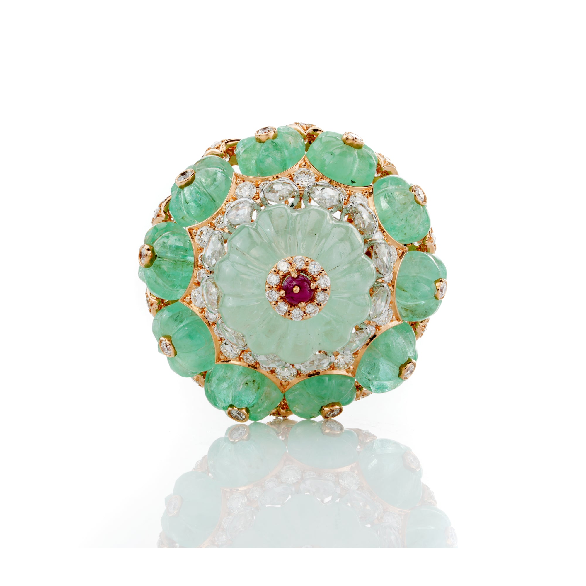 Verdant Rosette Ring