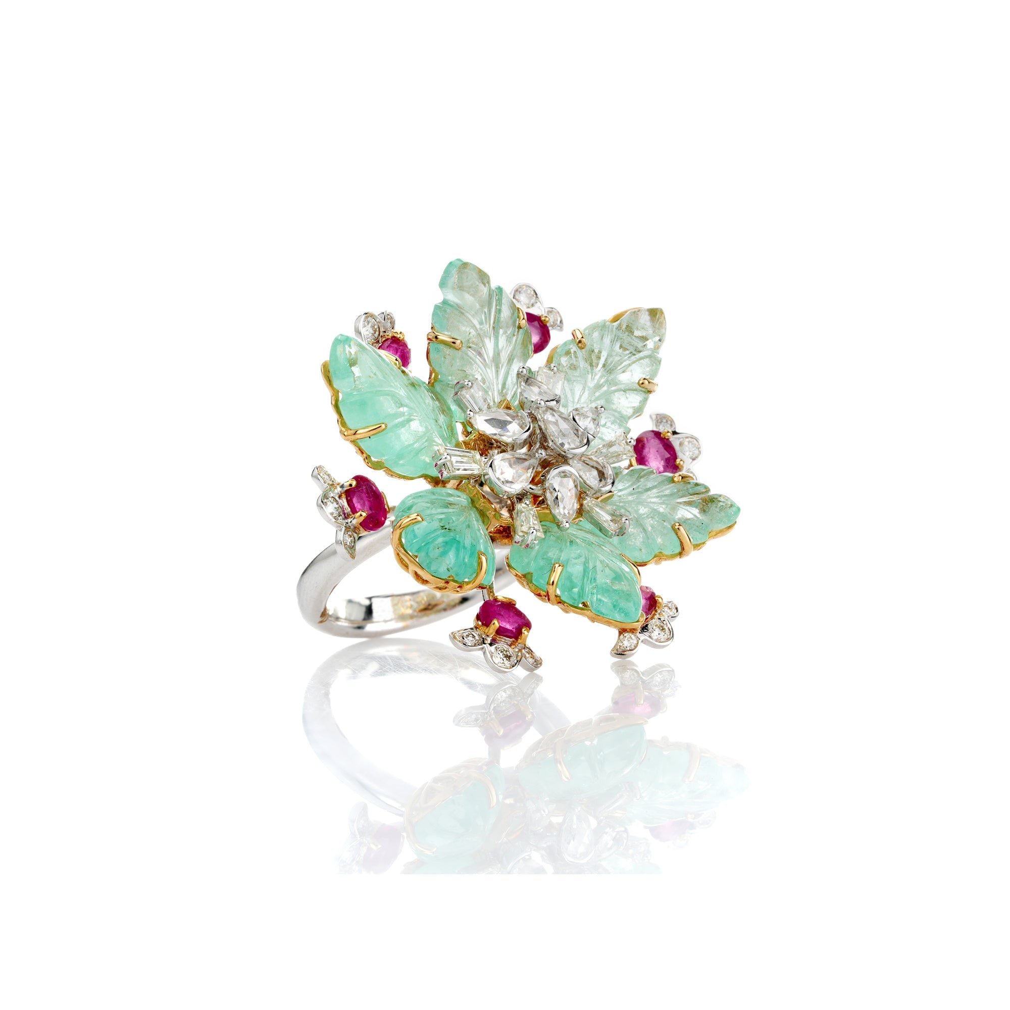 Roselle Verdant Bloom Ring