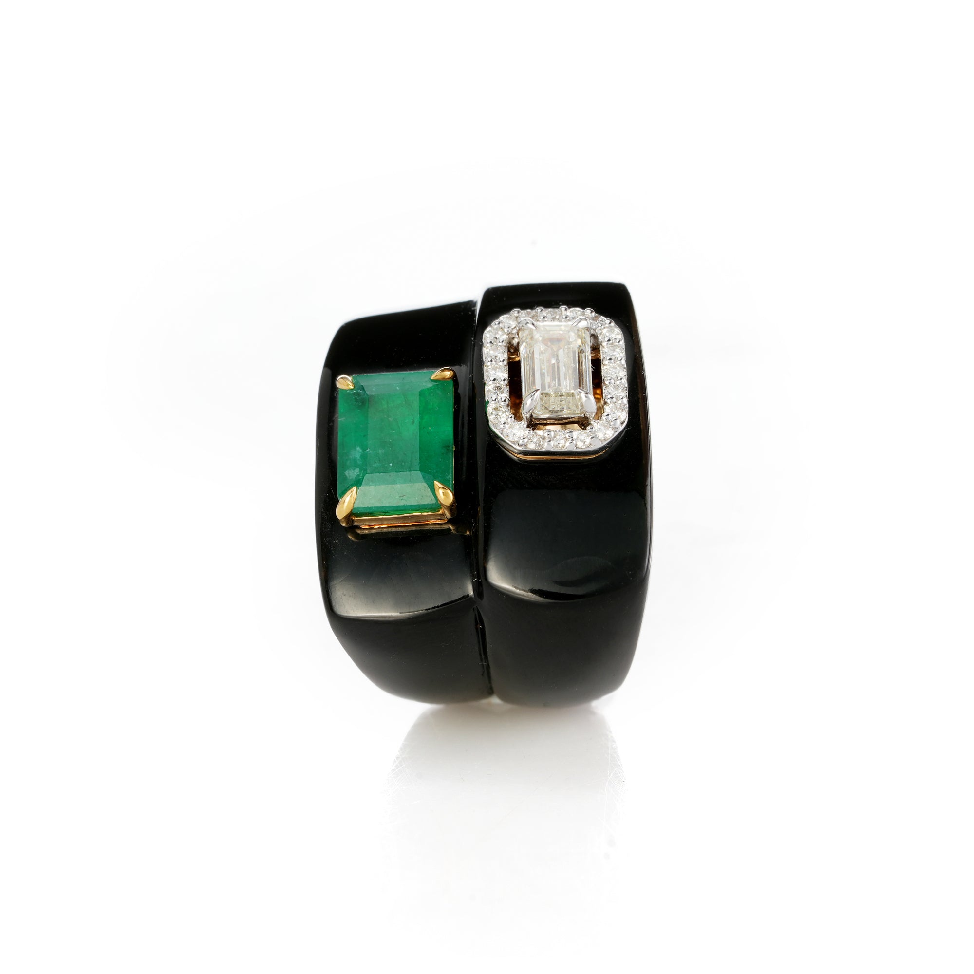 Midnight Emerald Signet Ring