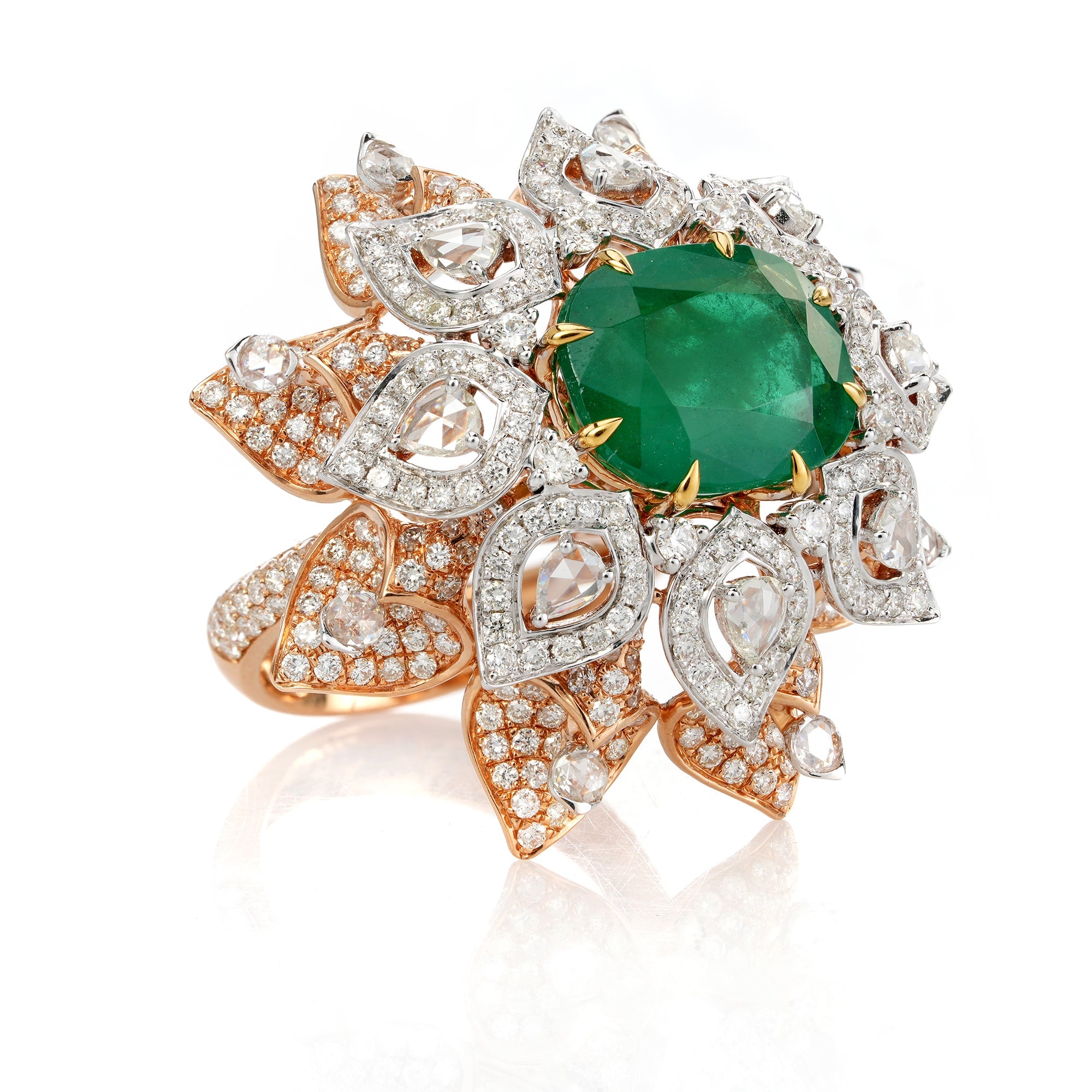 Emerald Bloom Royale Ring