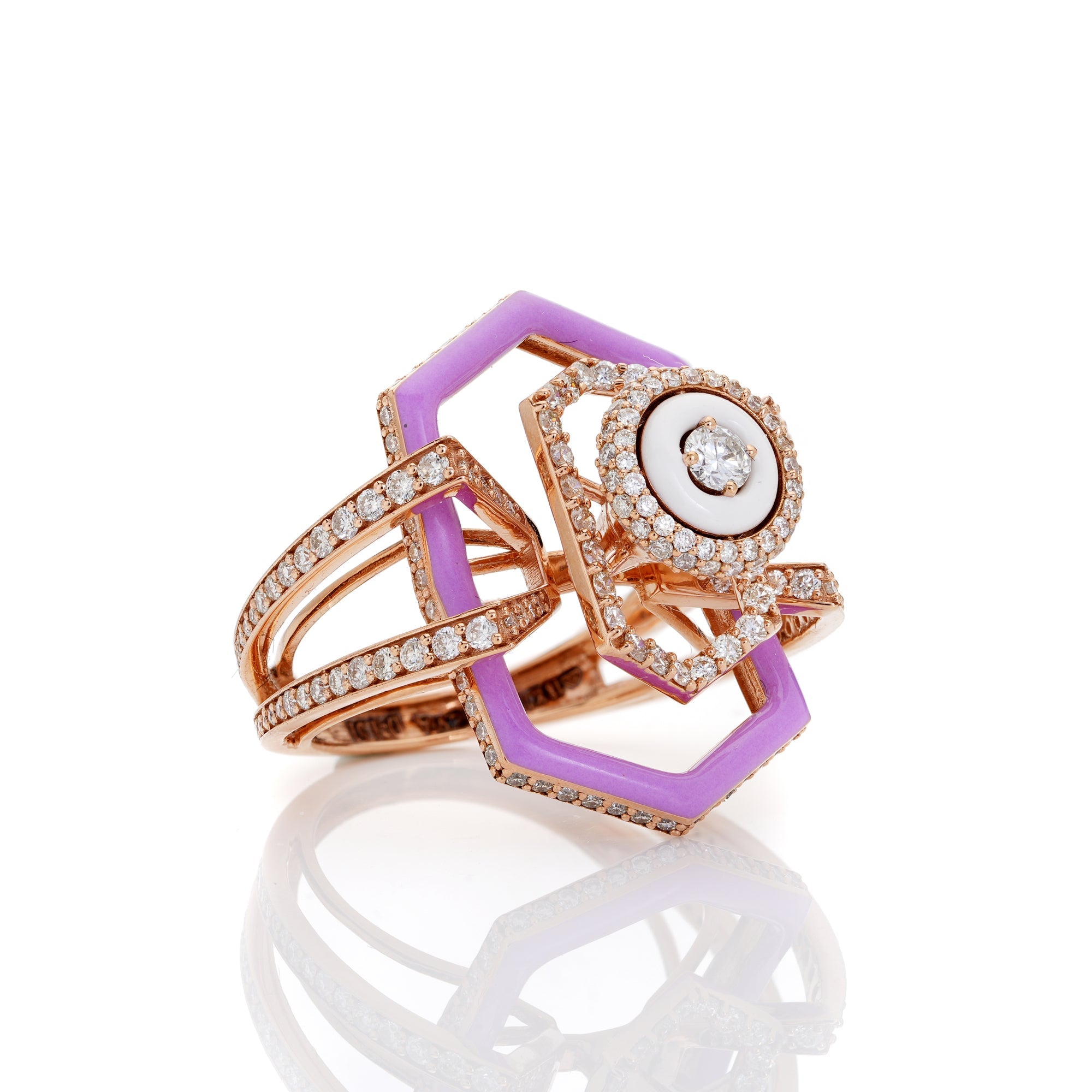 Webbed Diamond Ring