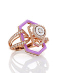 Webbed Diamond Ring