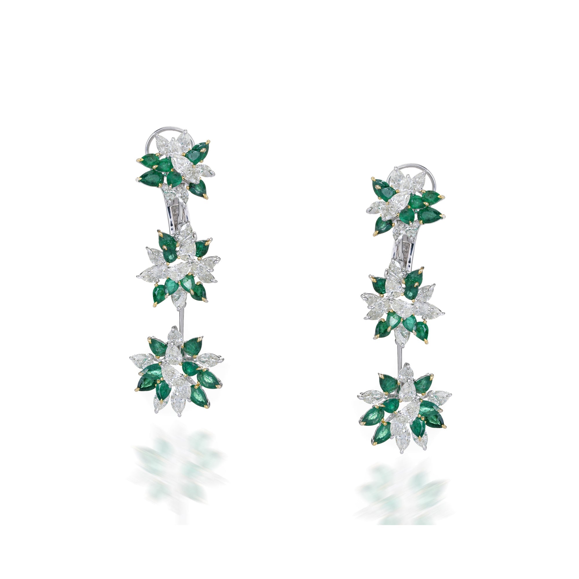 Long Fleur Earrings