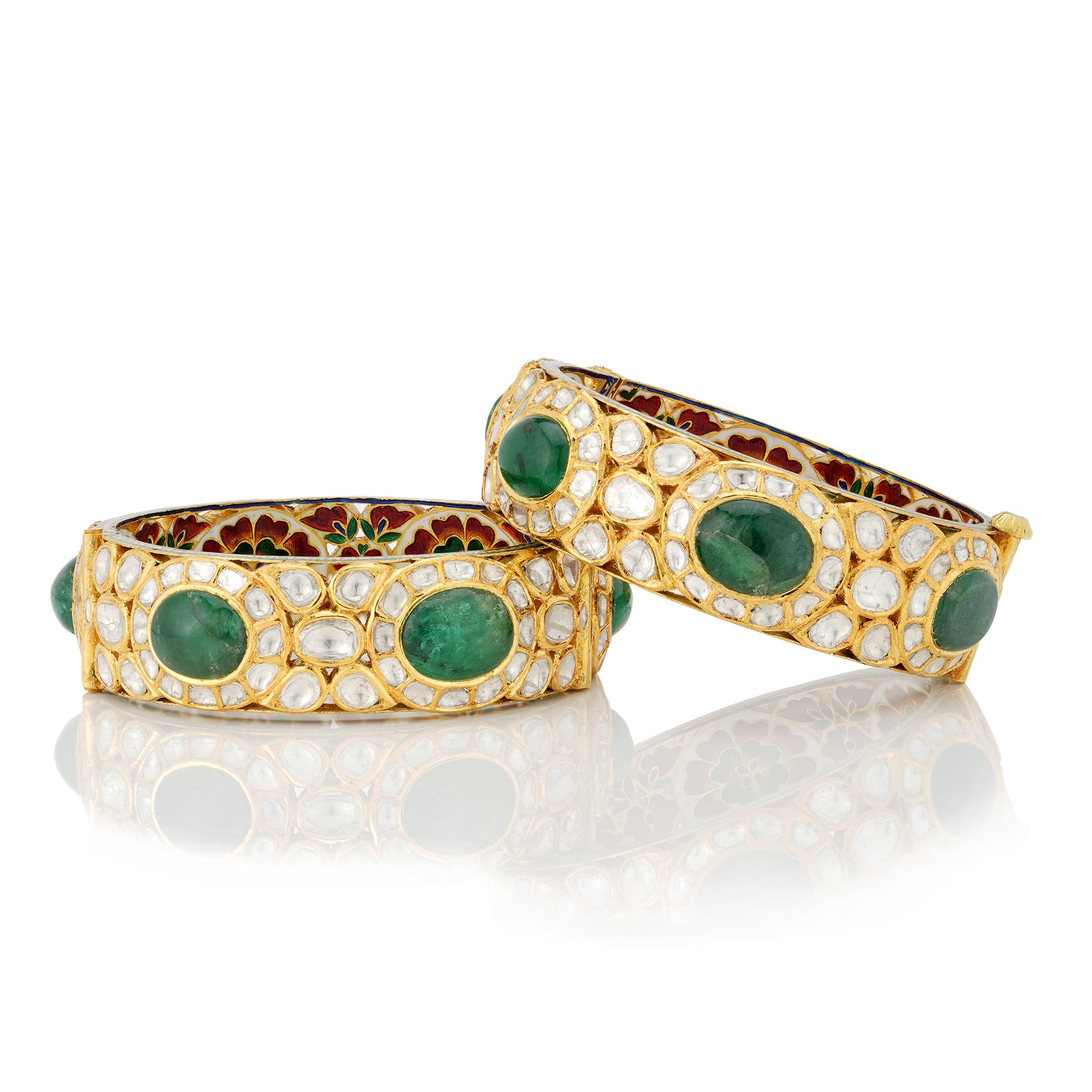 Ooid Polki Bangles