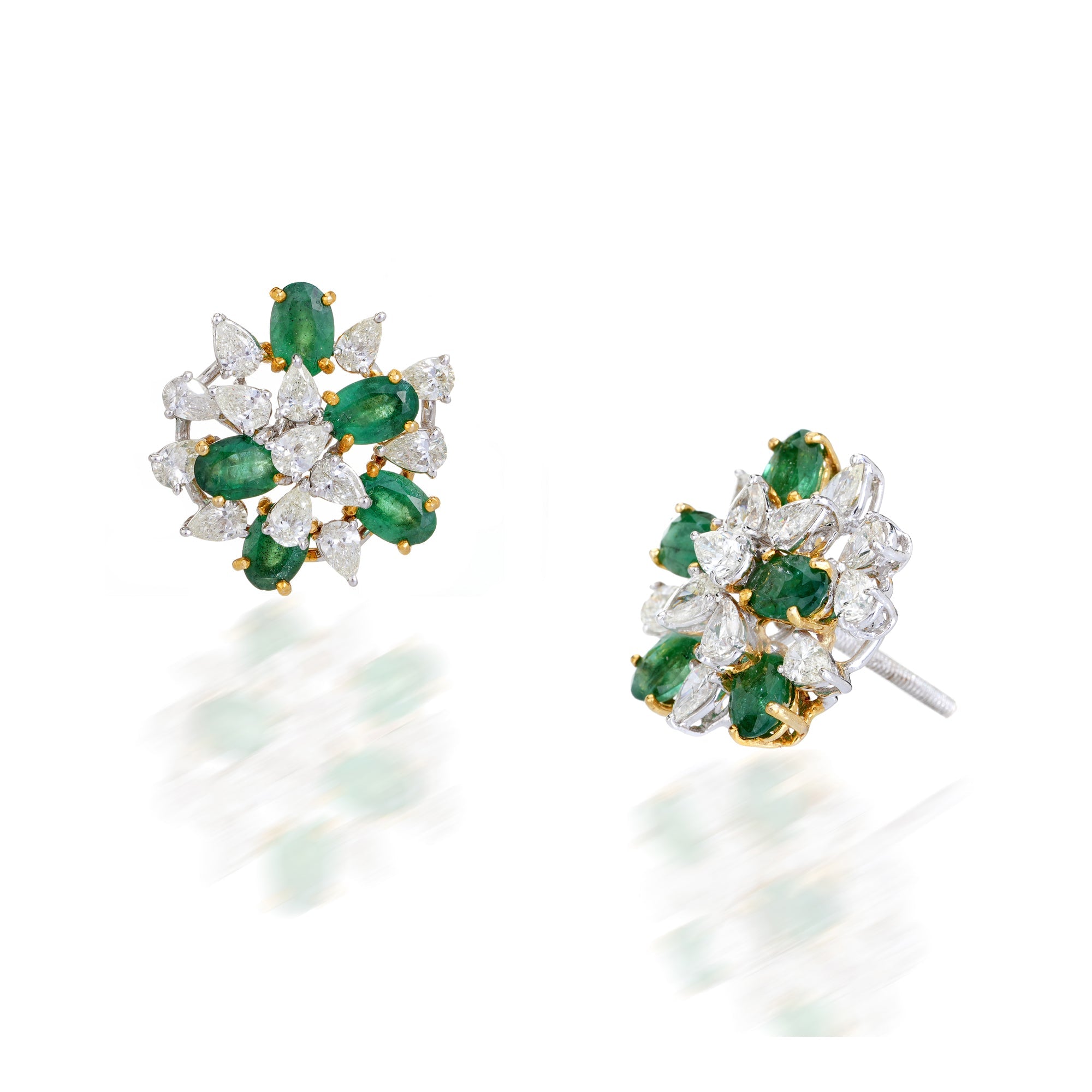 Raceme Emerald Earrings