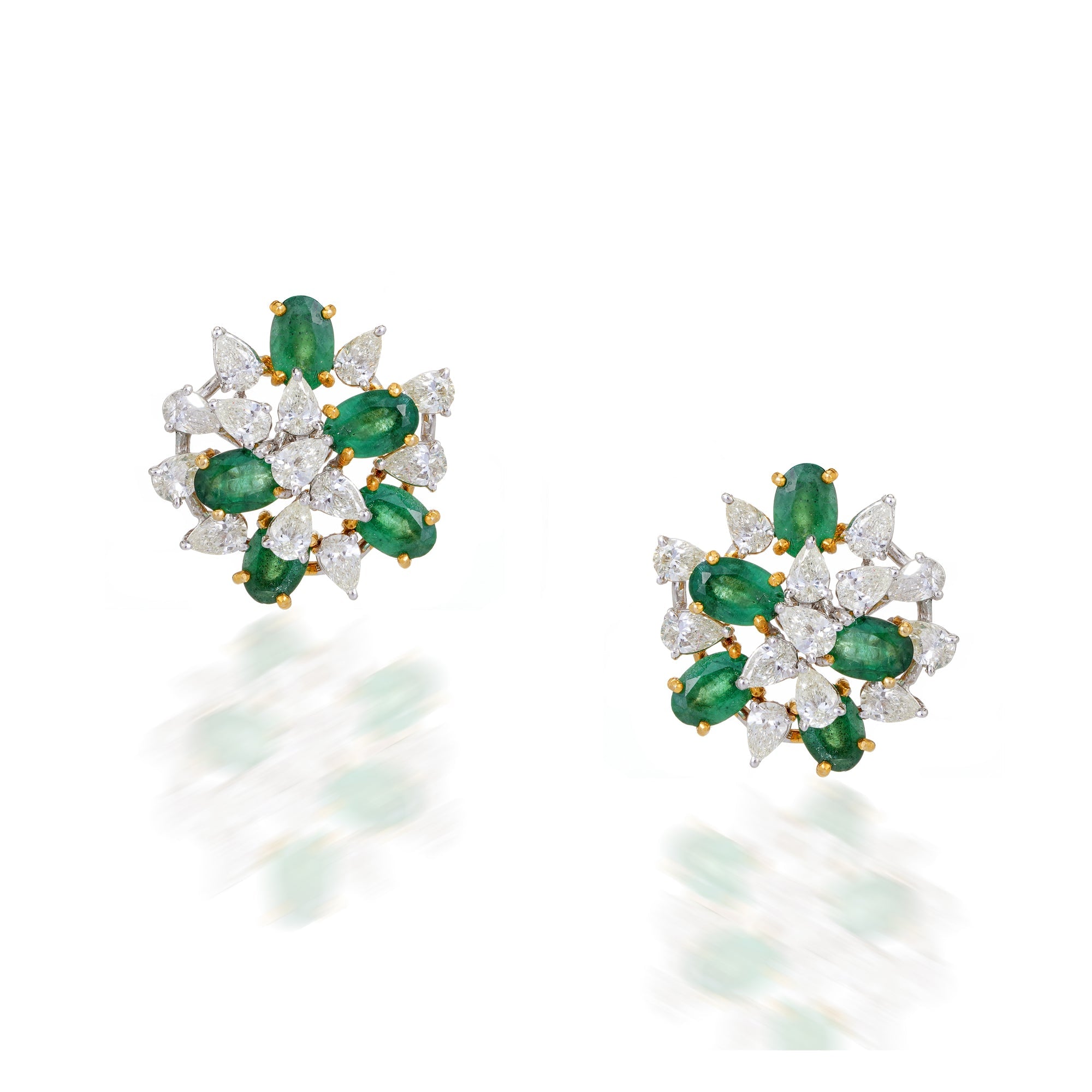 Raceme Emerald Earrings