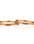 Couture Hexagon Gold Bangles