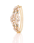 Blue Halo Polki Bracelet