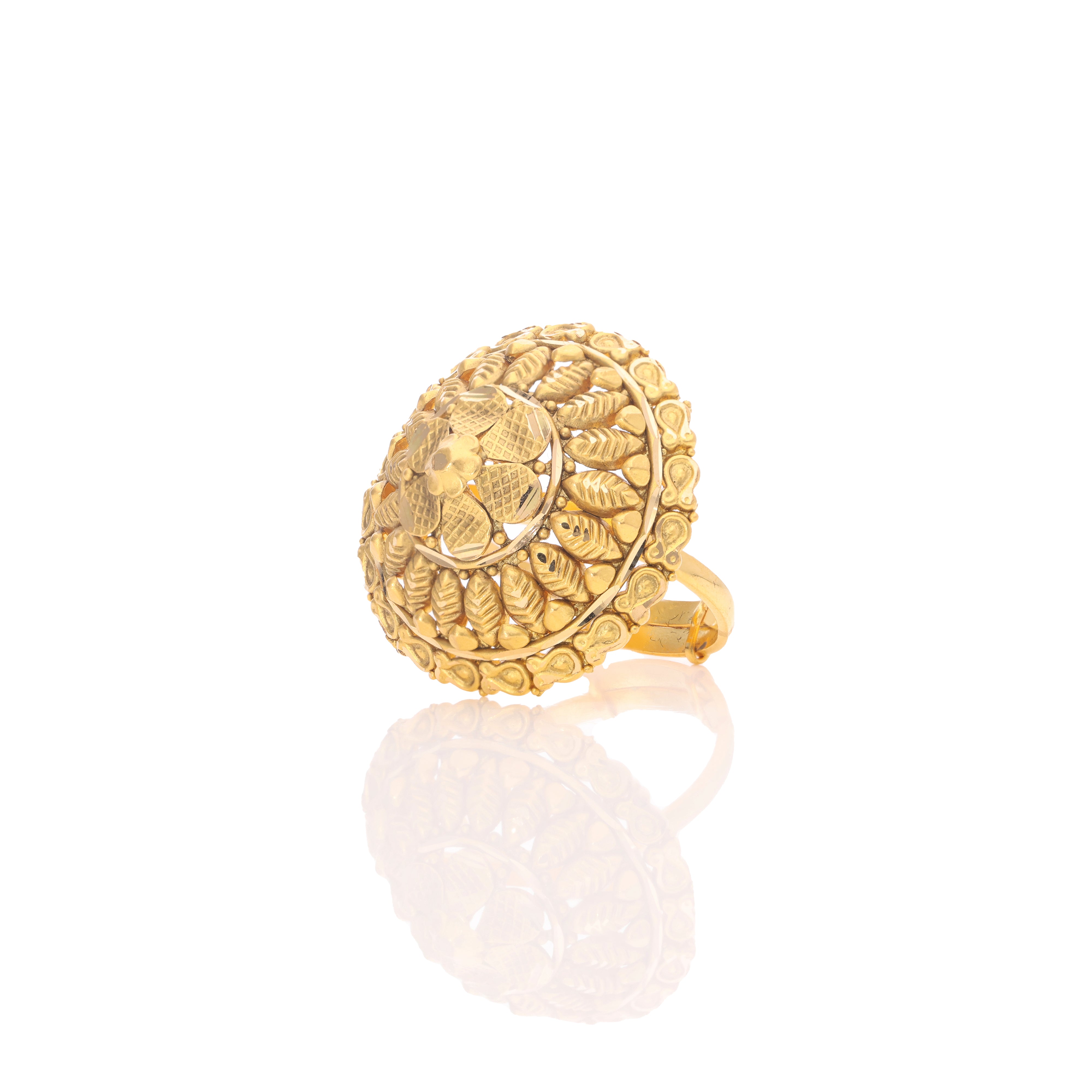 Lotus Heritage Gold Ring