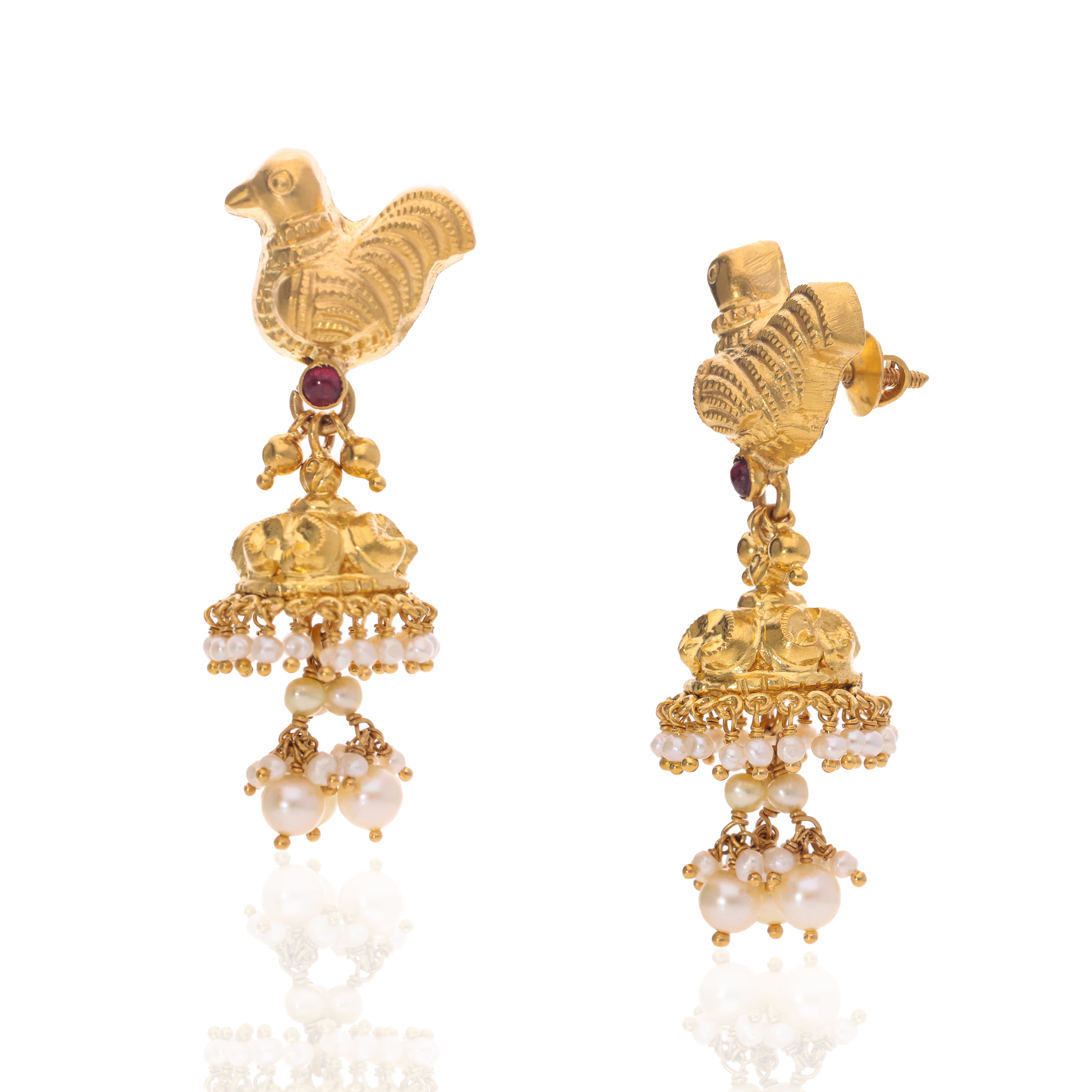 Mayura Gold Jhumka