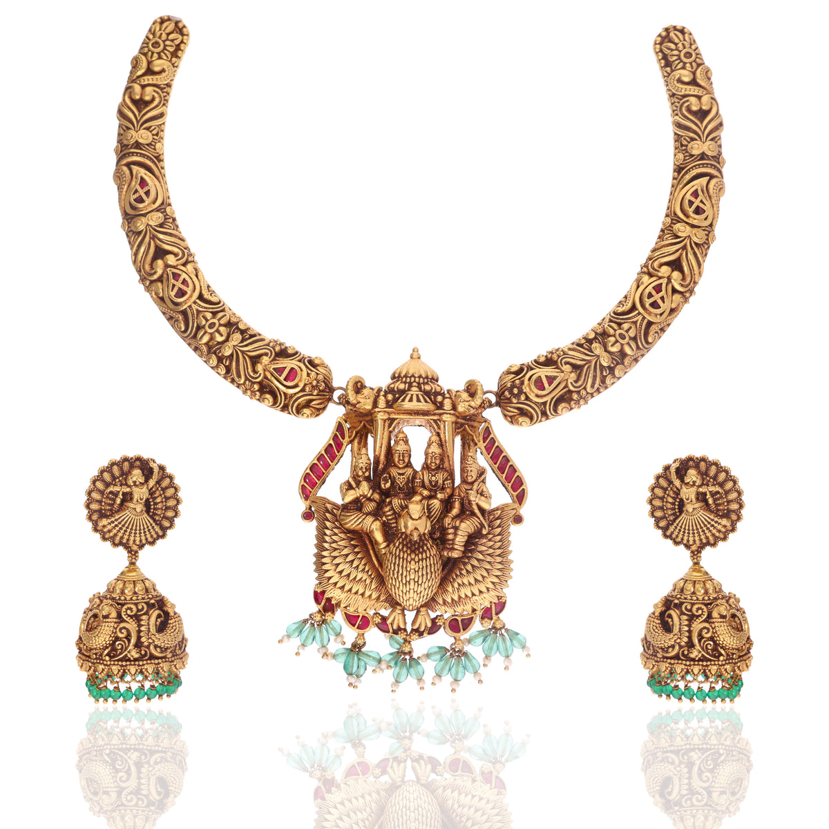Venkateshwar Heritage Necklace Set