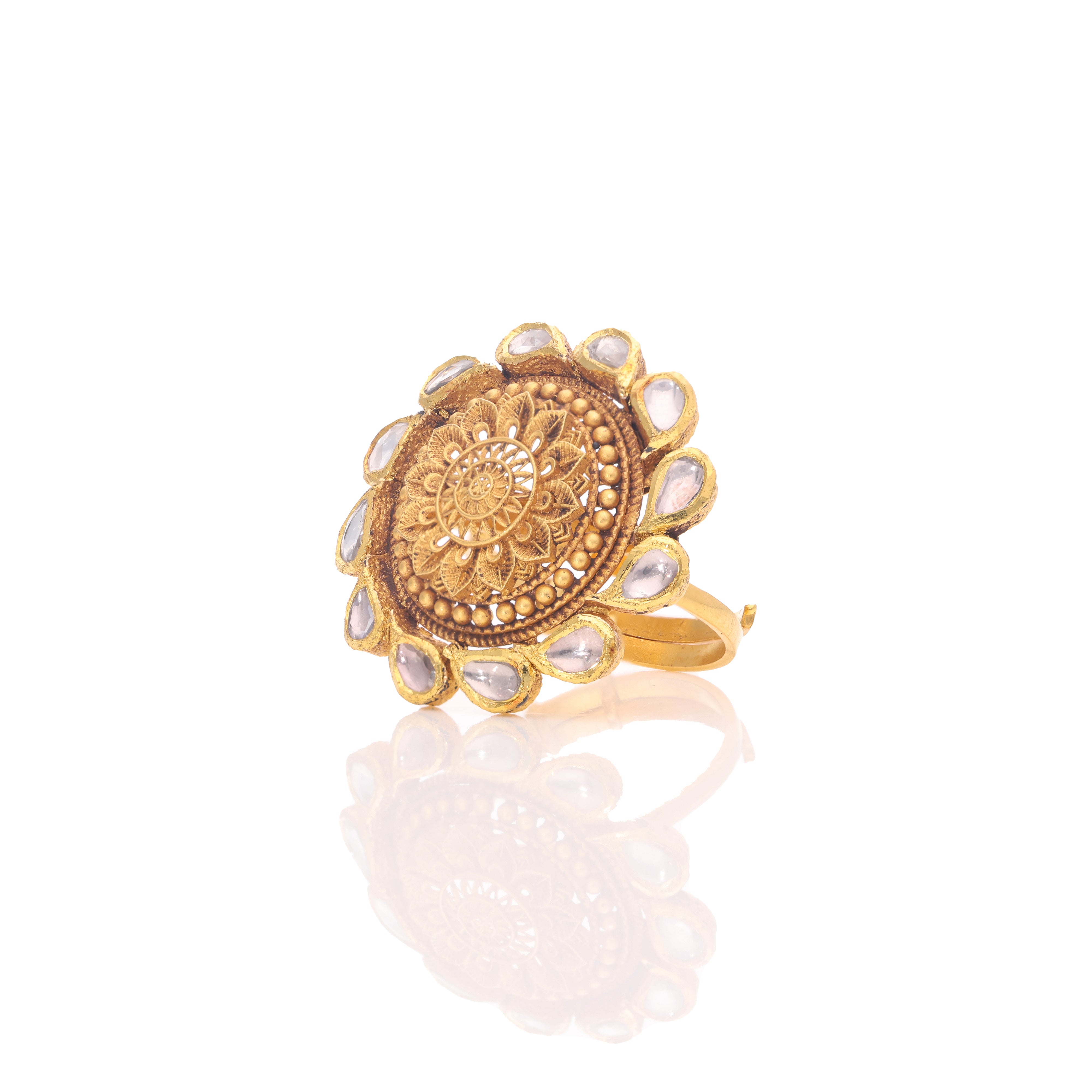 Royal Filigree Gold Ring