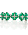 Emerald Rosette Bracelet