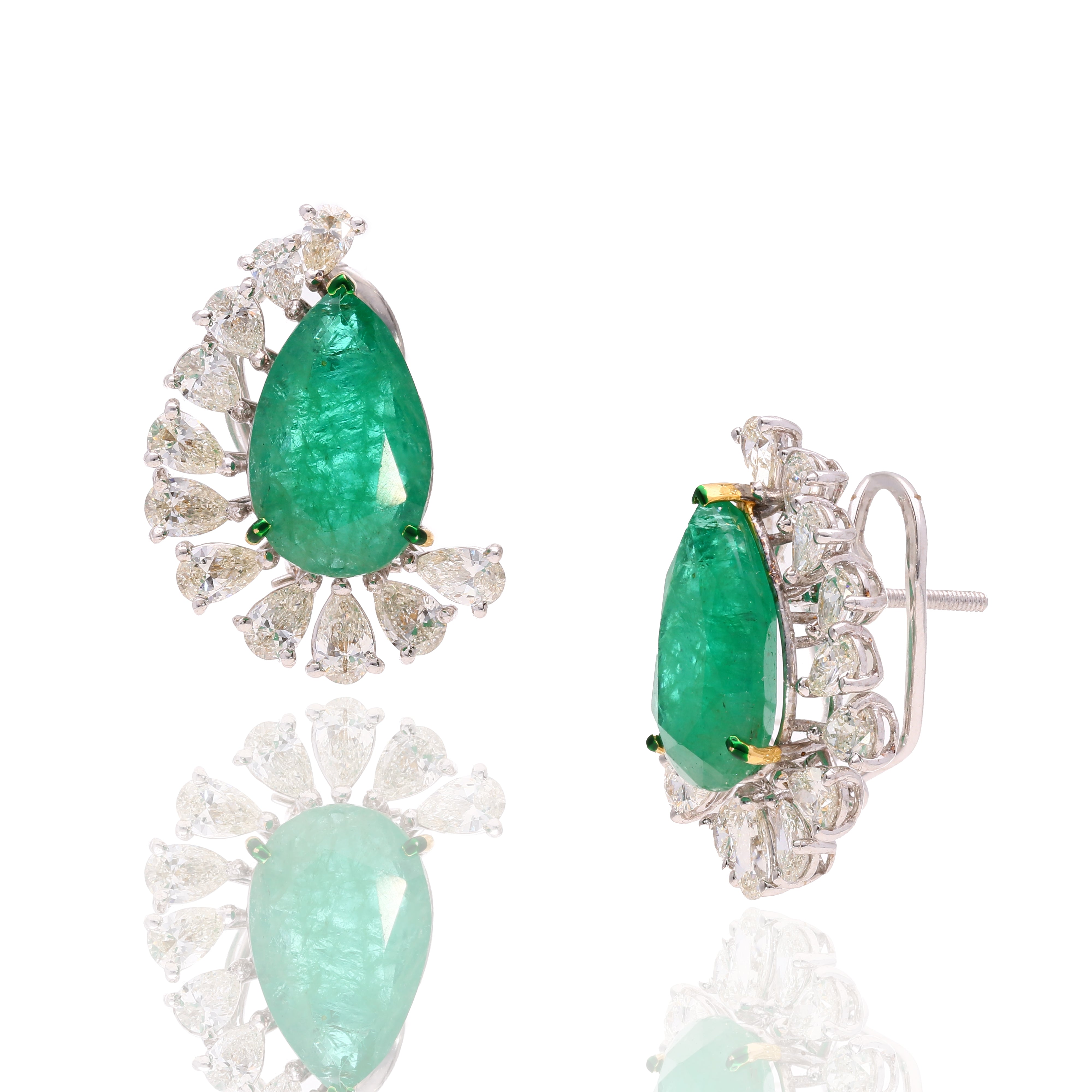 Ivory Lace Diamond Studs