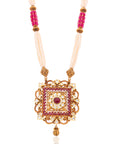 Kundan & Ruby Gold Set