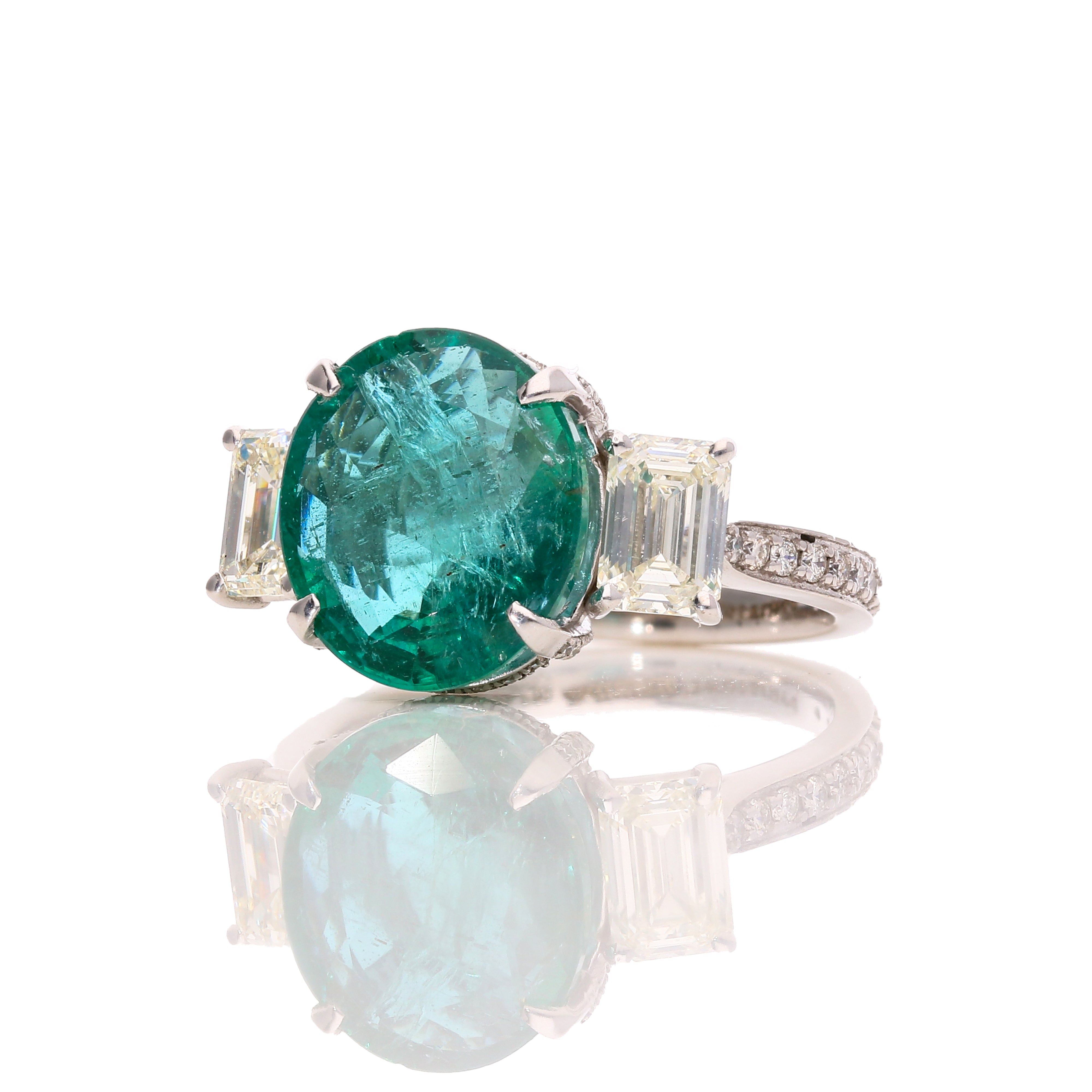 Emerald Empress Diamond Ring